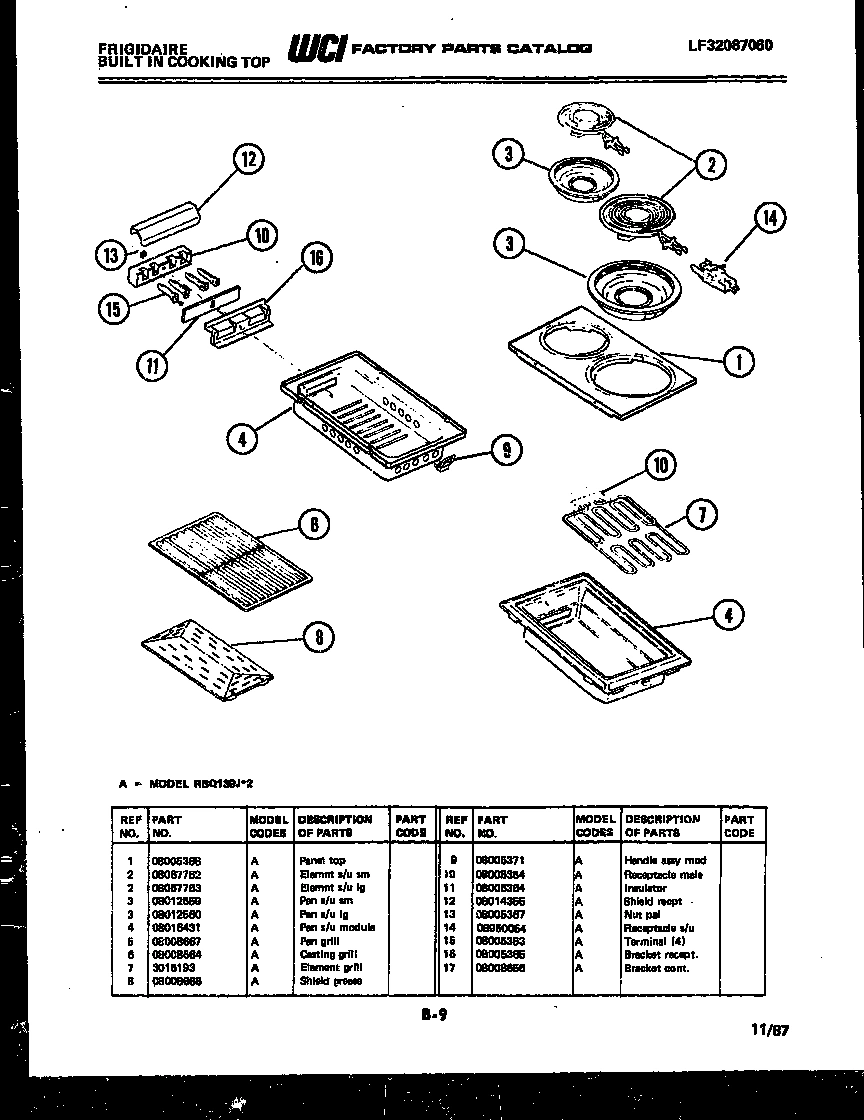 02 - COOKTOP PARTS