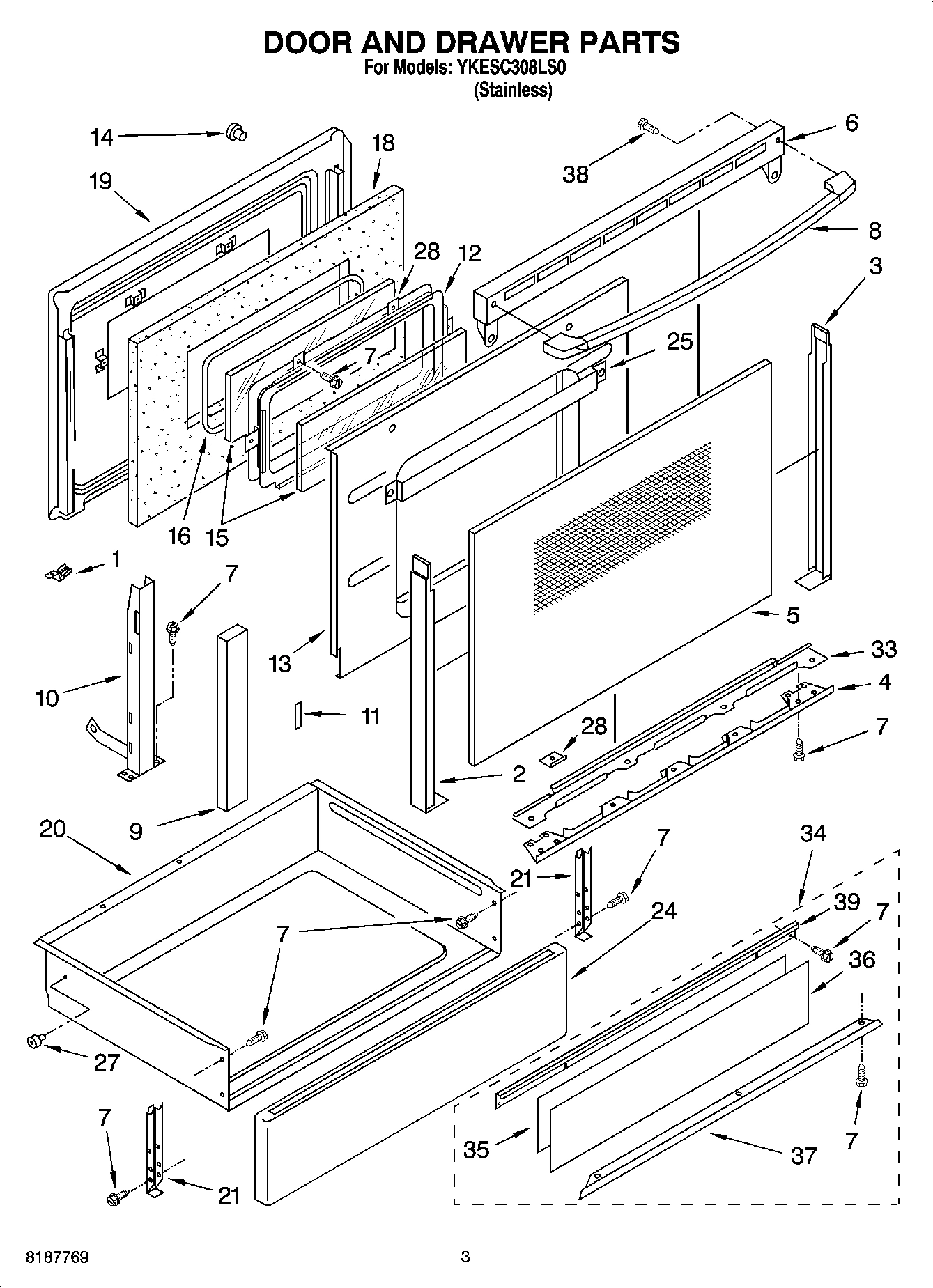 03 - DOOR AND DRAWER PARTS