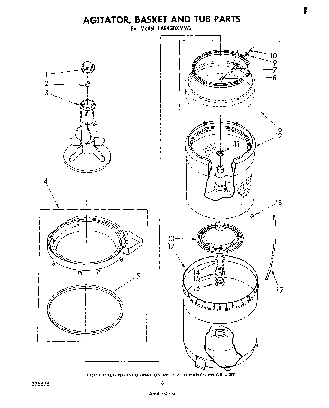 04 - AGITATOR, BASKET, AND TUB