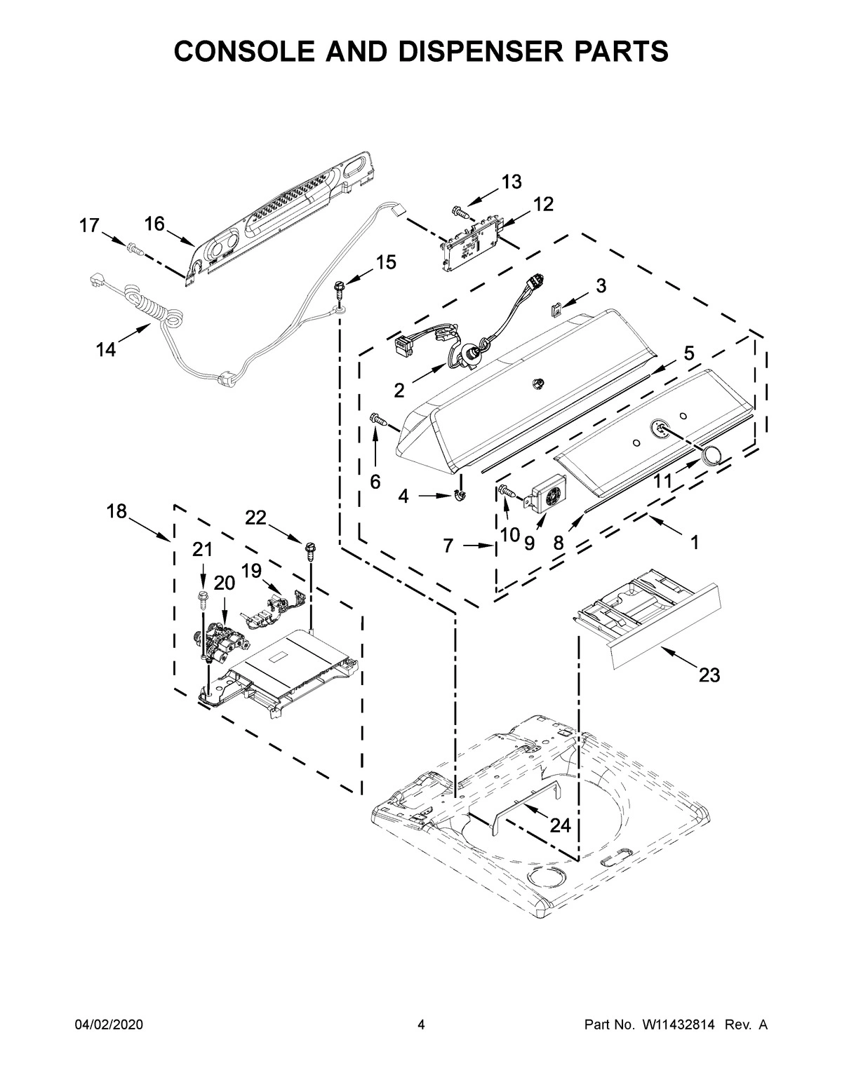 03 - CONSOLE AND DISPENSER PARTS