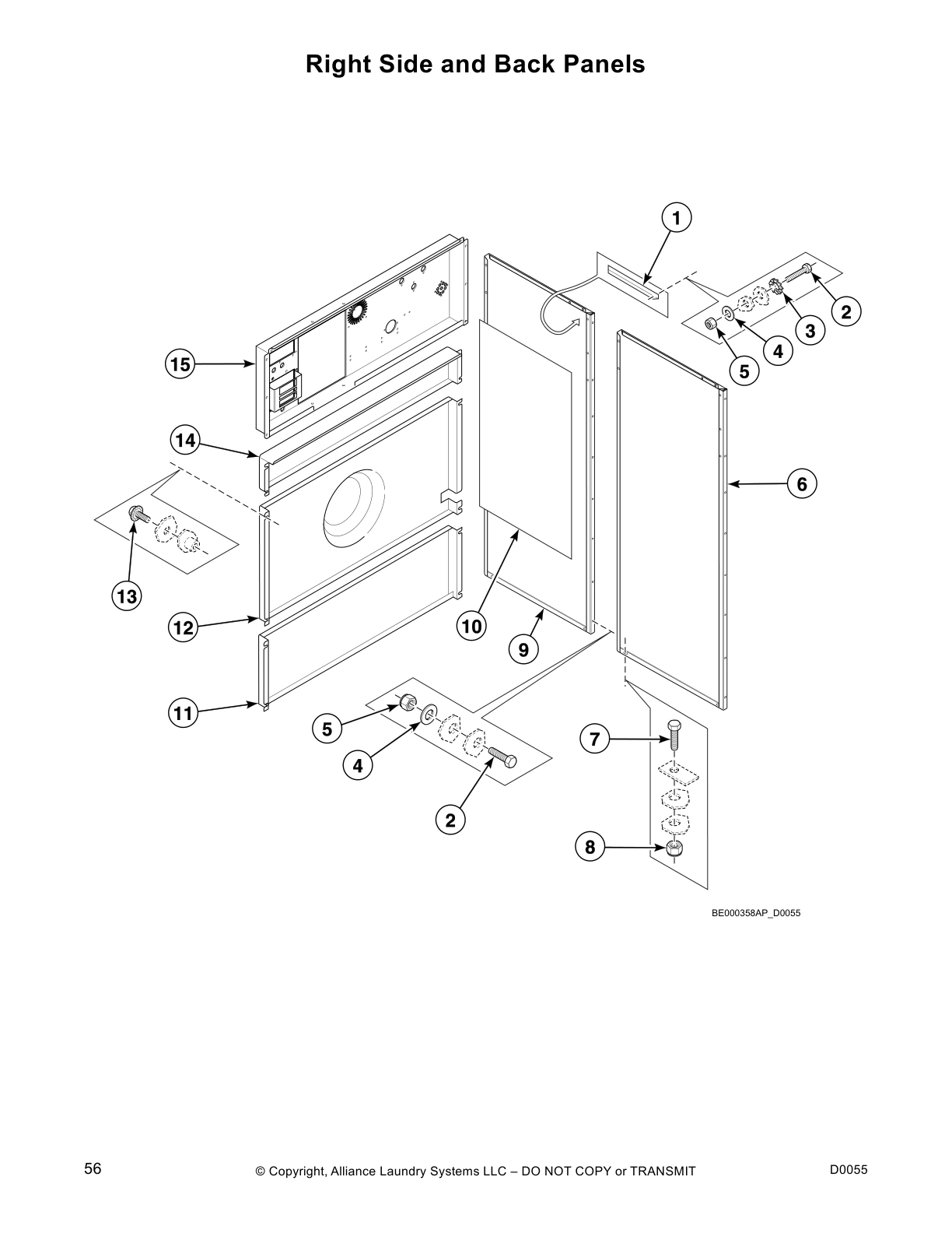 Right Side and Back Panels