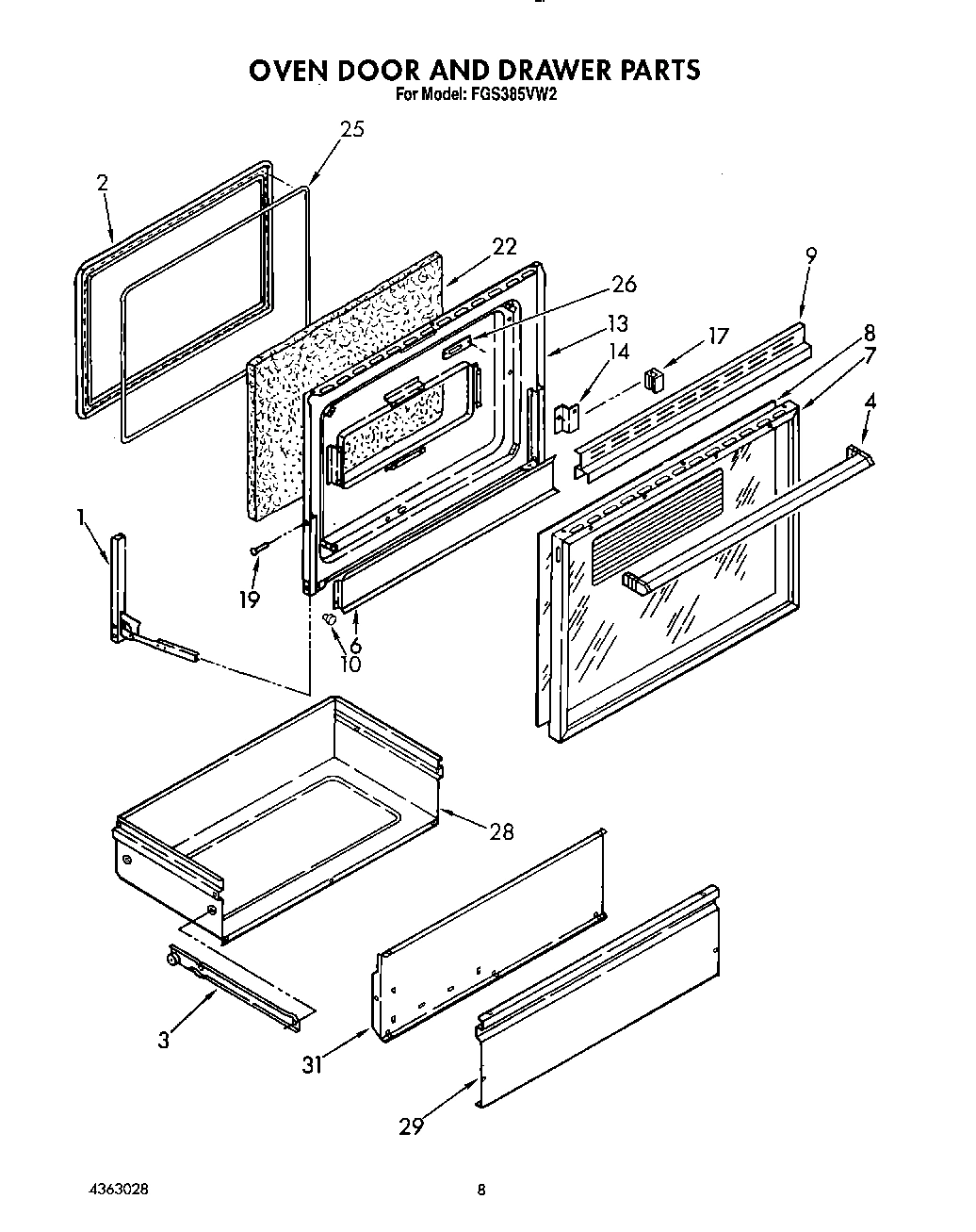 06 - OVEN DOOR AND DRAWER
