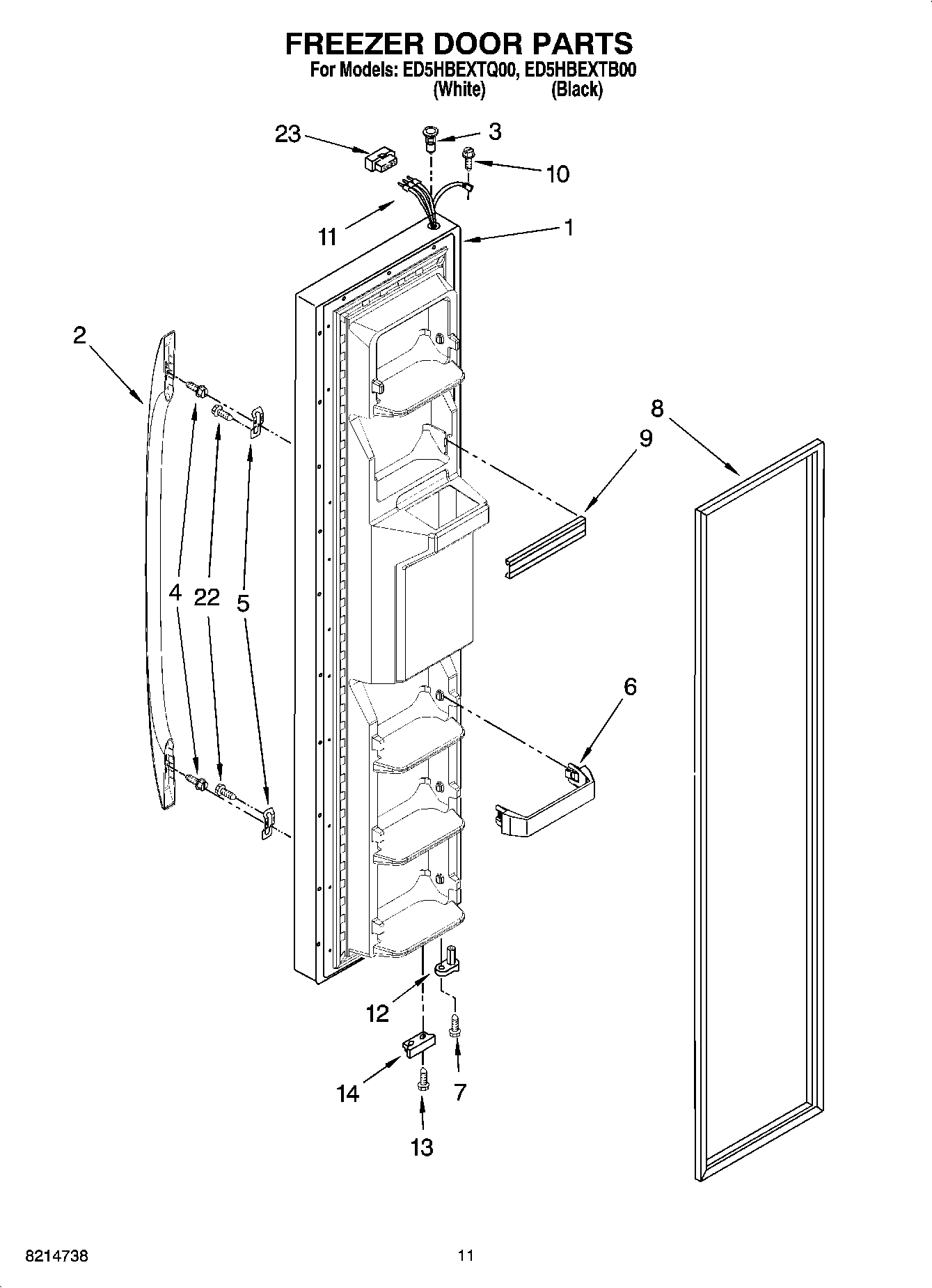 07 - FREEZER DOOR PARTS