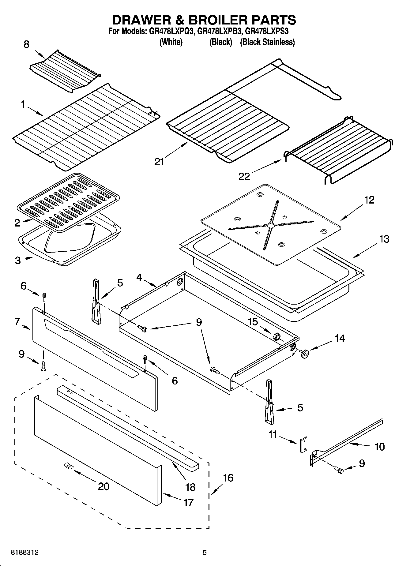 04 - DRAWER & BROILER PARTS