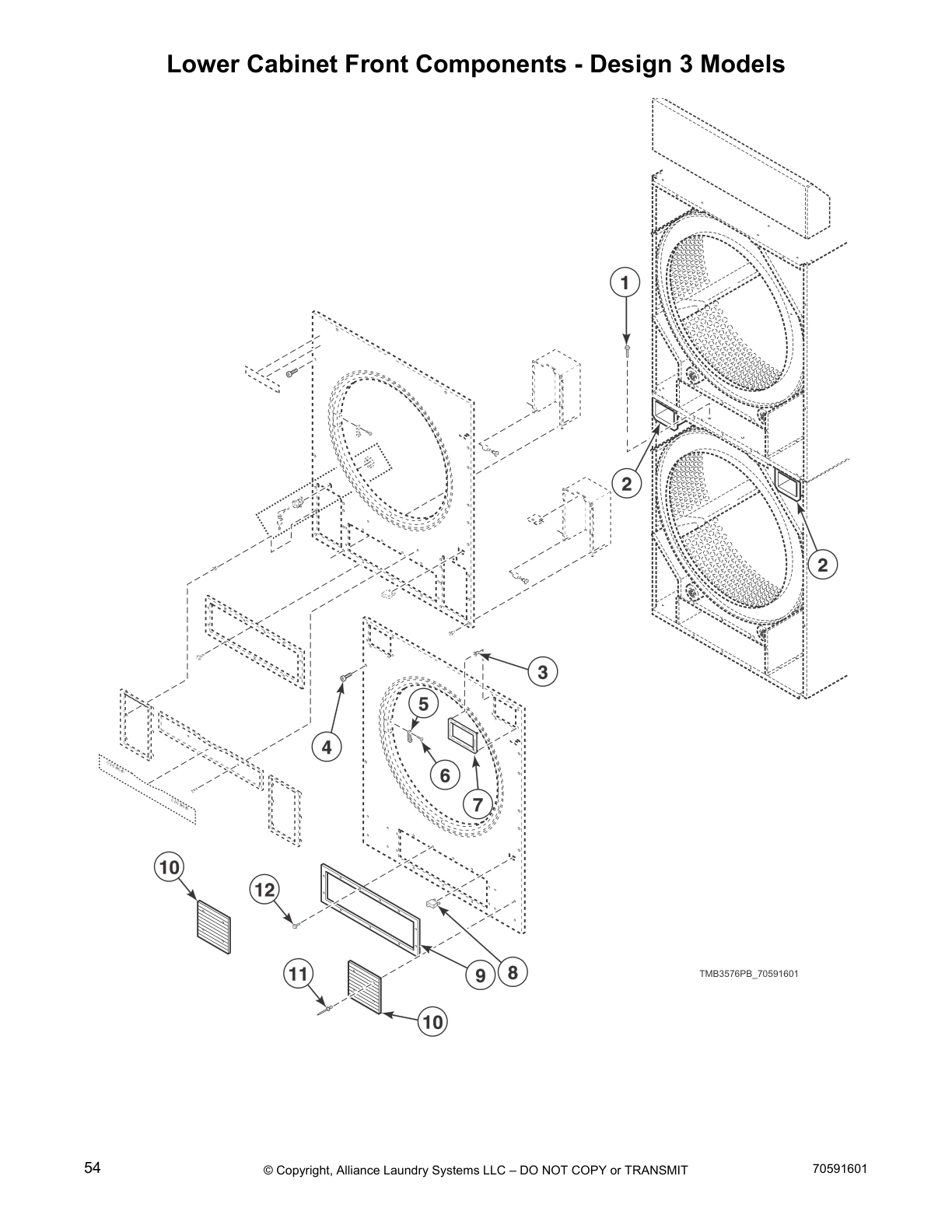 Lower Cabinet Front Components - Design 3 Models