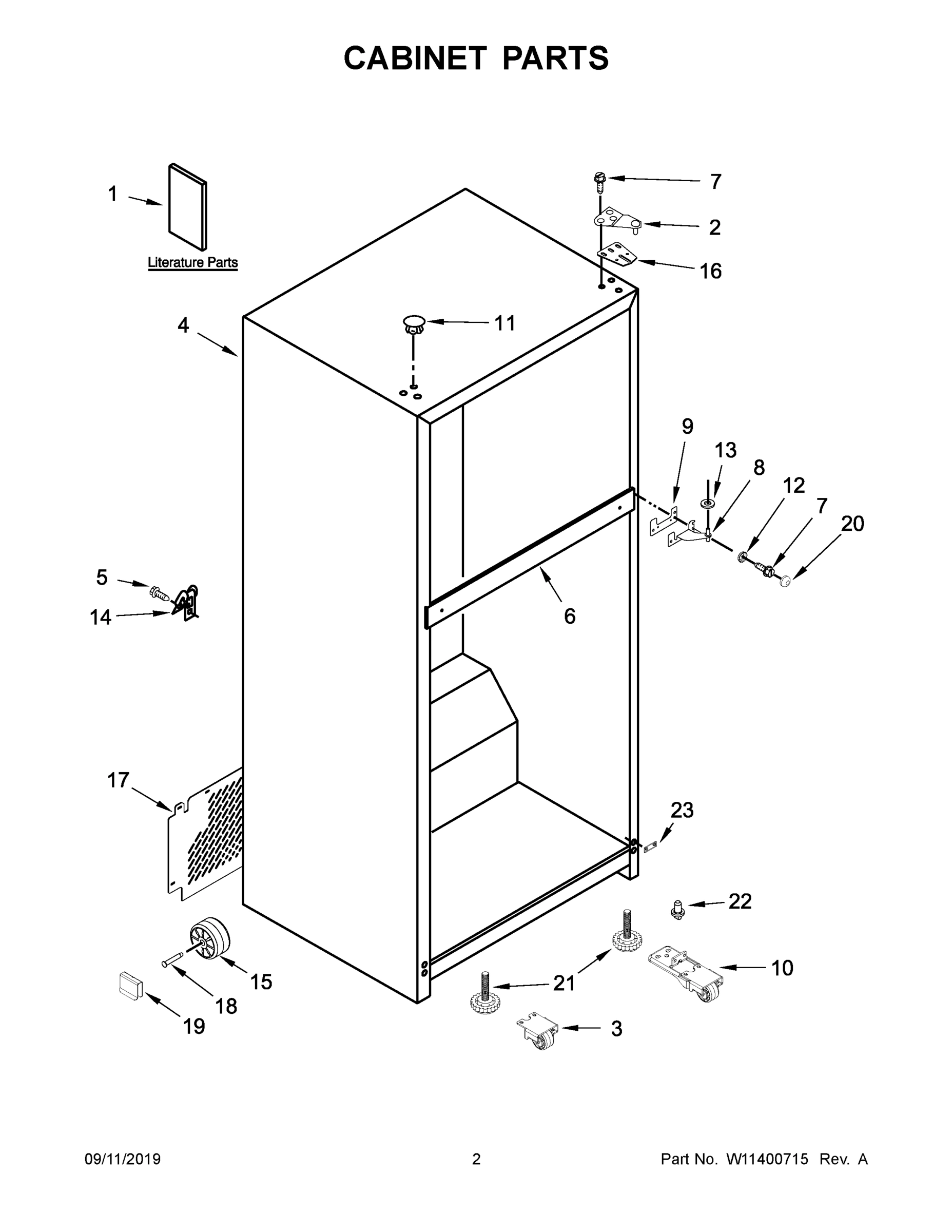 02 - CABINET PARTS