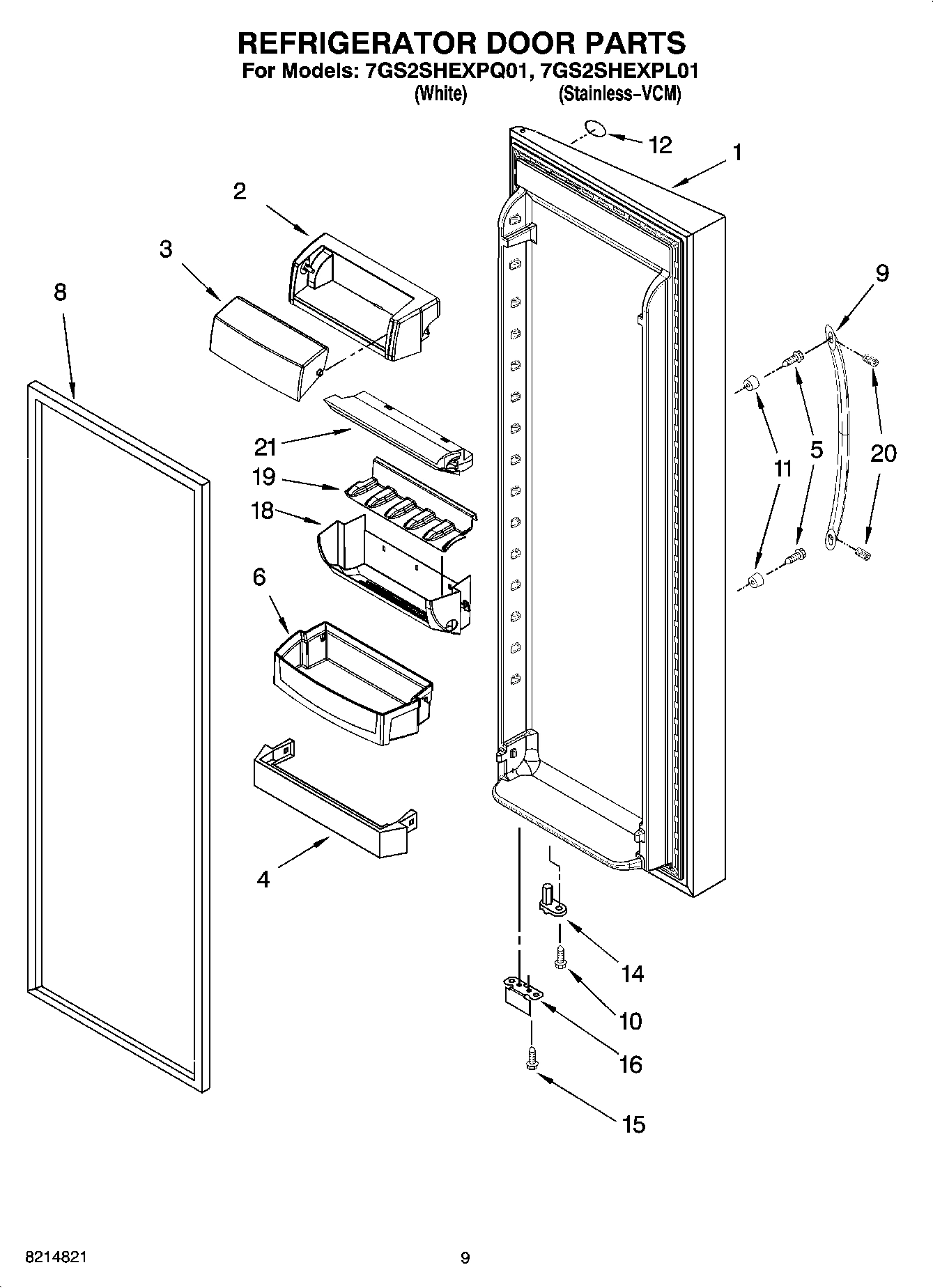 06 - REFRIGERATOR DOOR PARTS