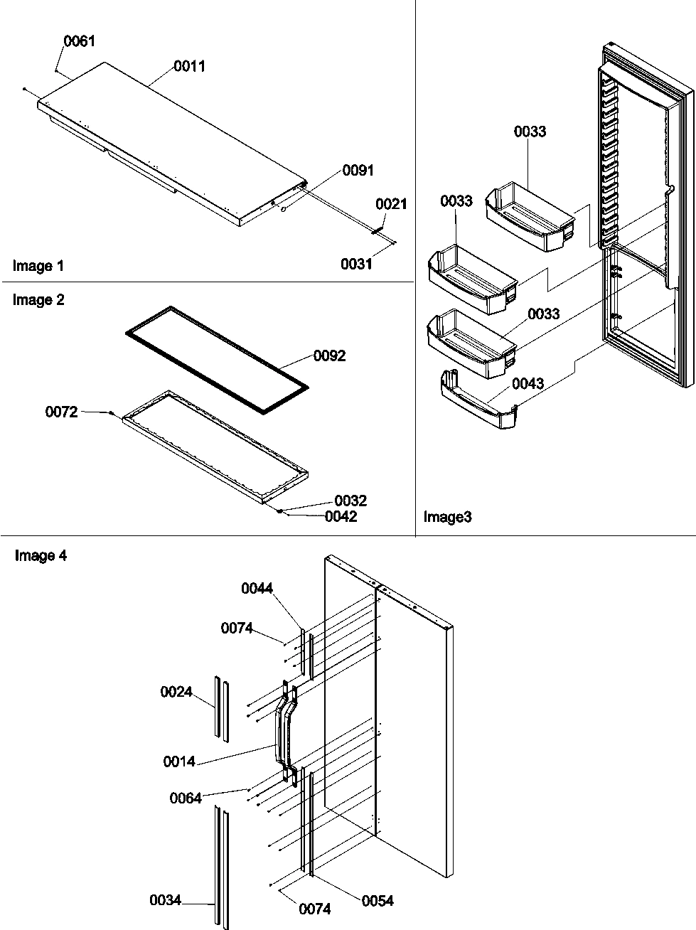 11 - Refrig Door & Trim and Handles