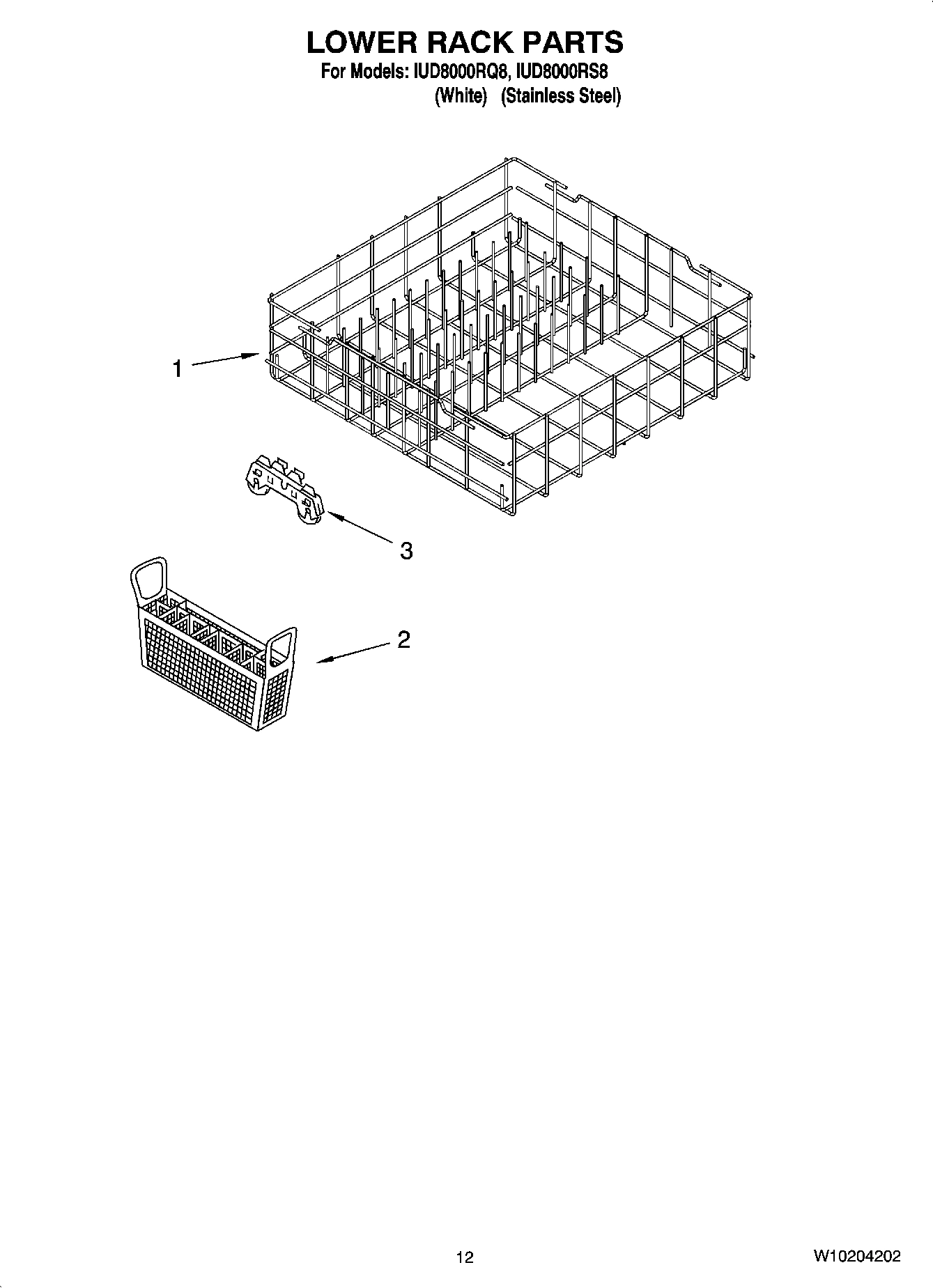 10 - LOWER RACK PARTS