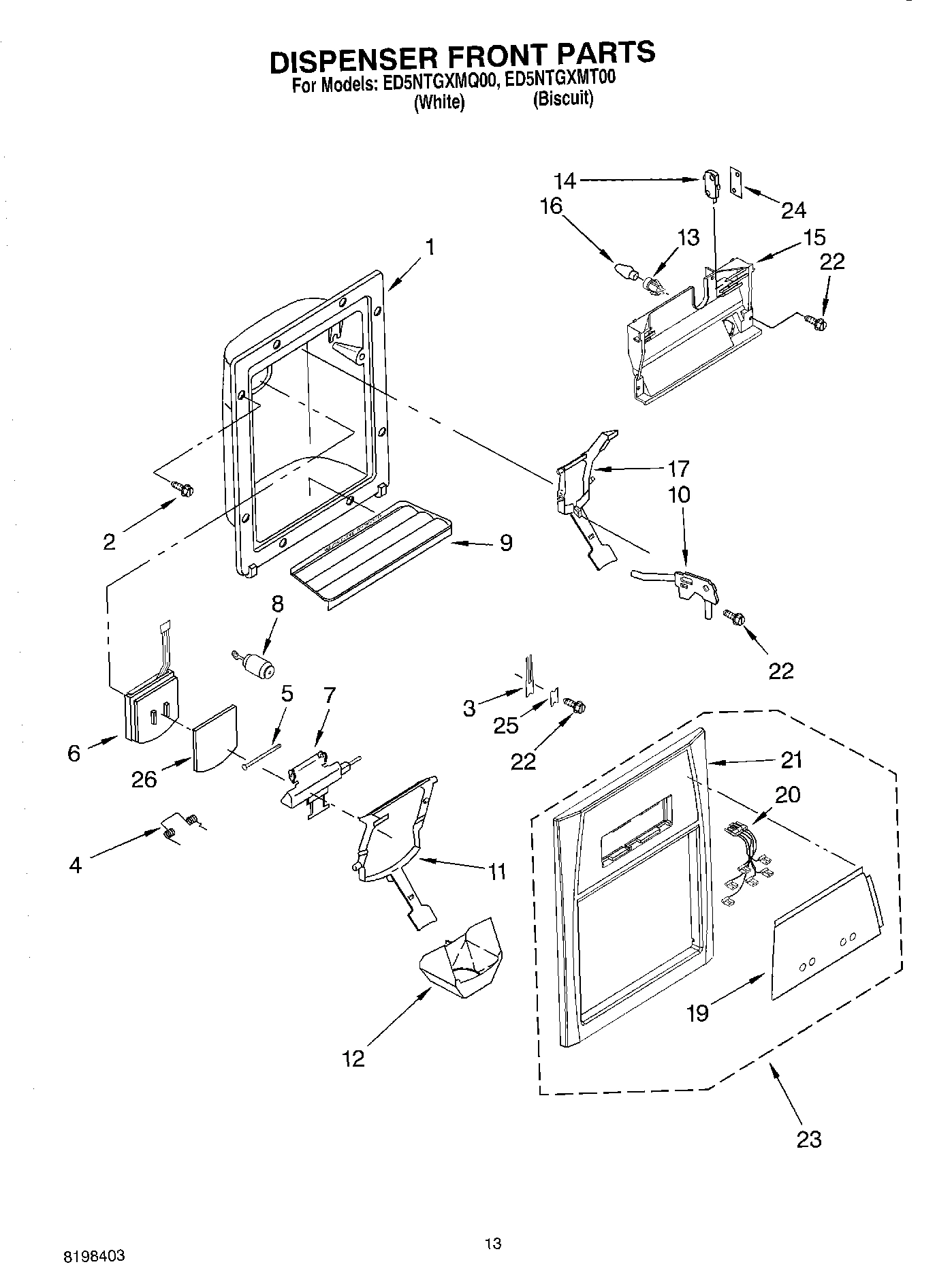 08 - DISPENSER FRONT PARTS