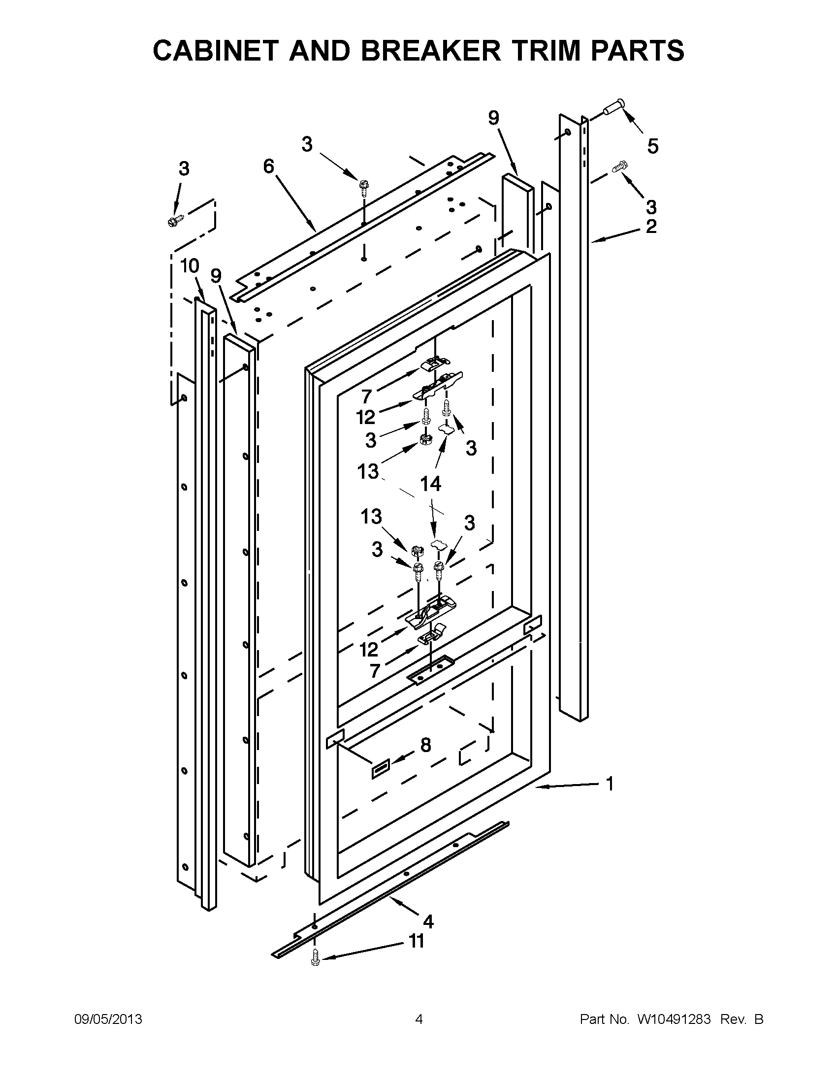 03 - CABINET AND BREAKER TRIM PARTS