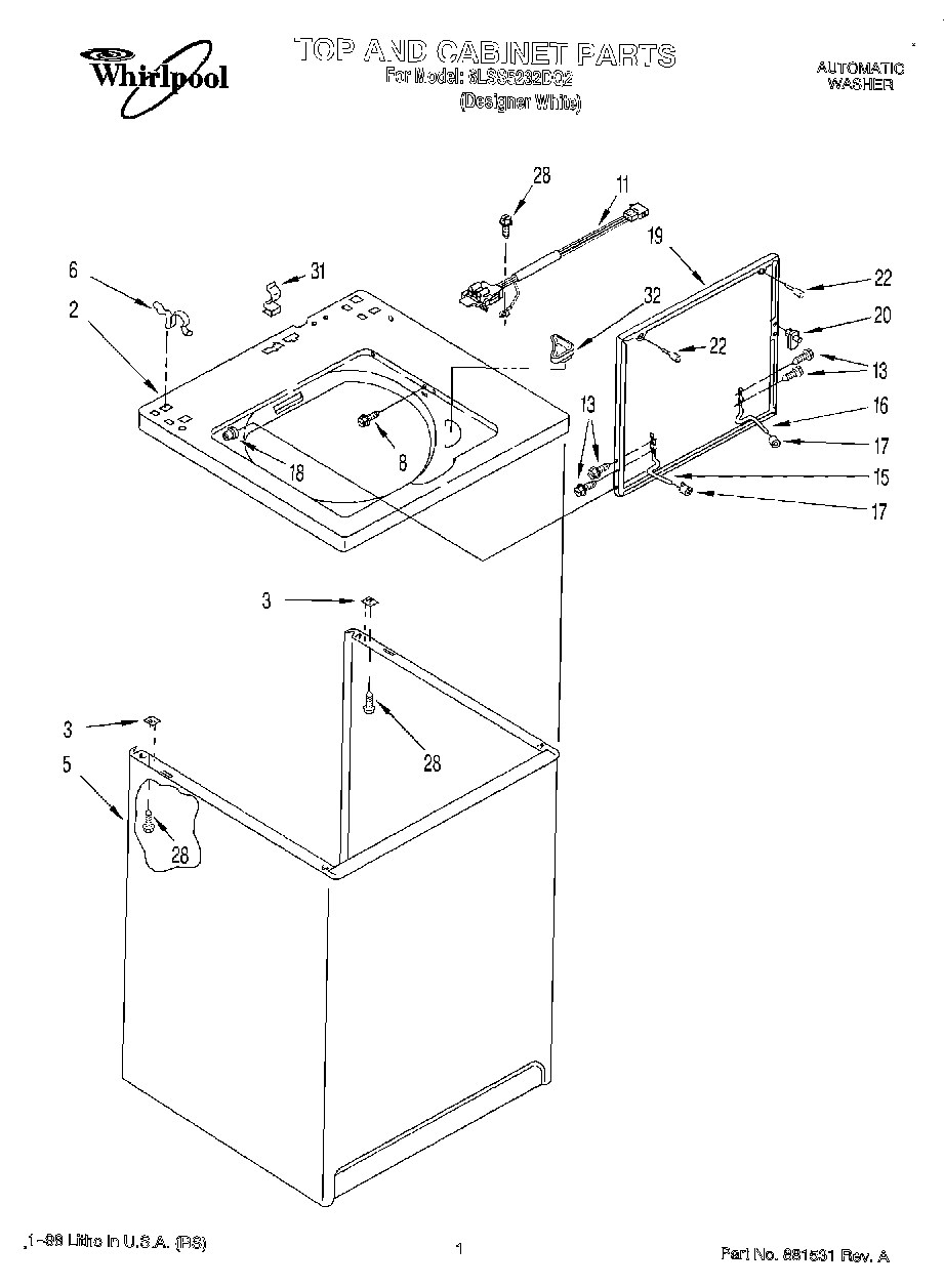 01 - TOP AND CABINET