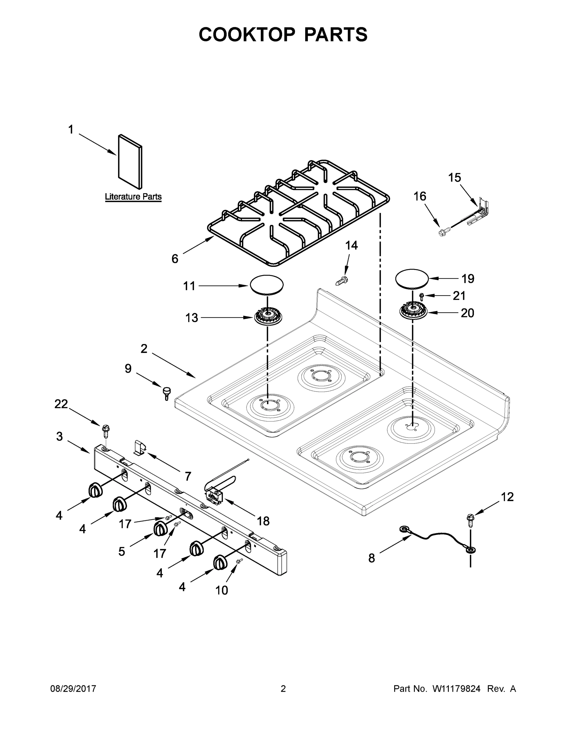 02 - COOKTOP PARTS