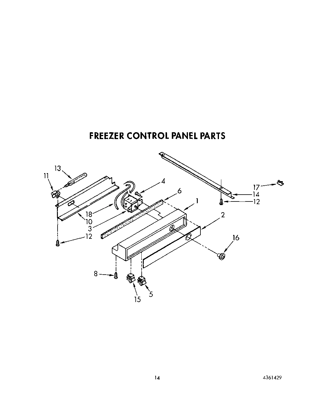 11 - FREEZER CONTROL PANEL