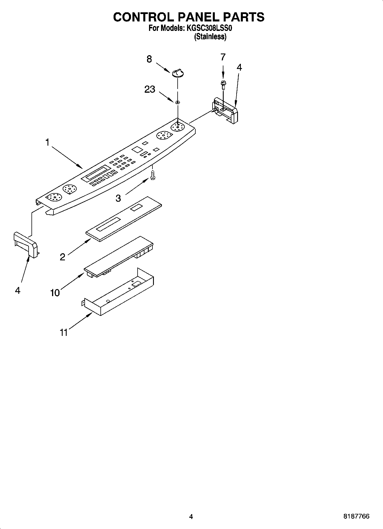 03 - CONTROL PANEL PARTS