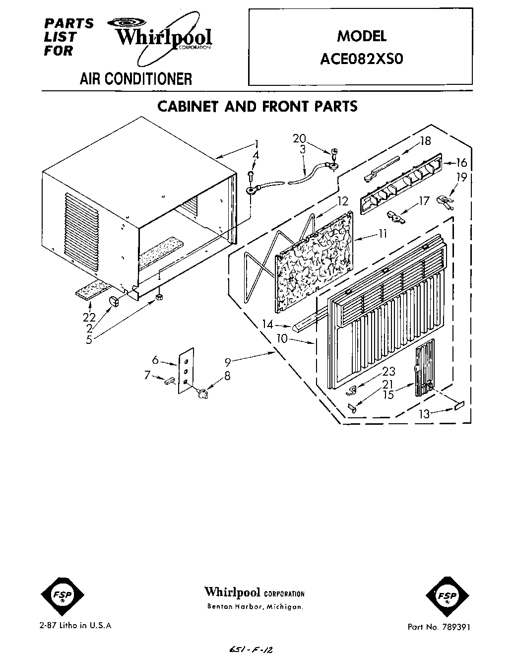 01 - CABINET AND FRONT