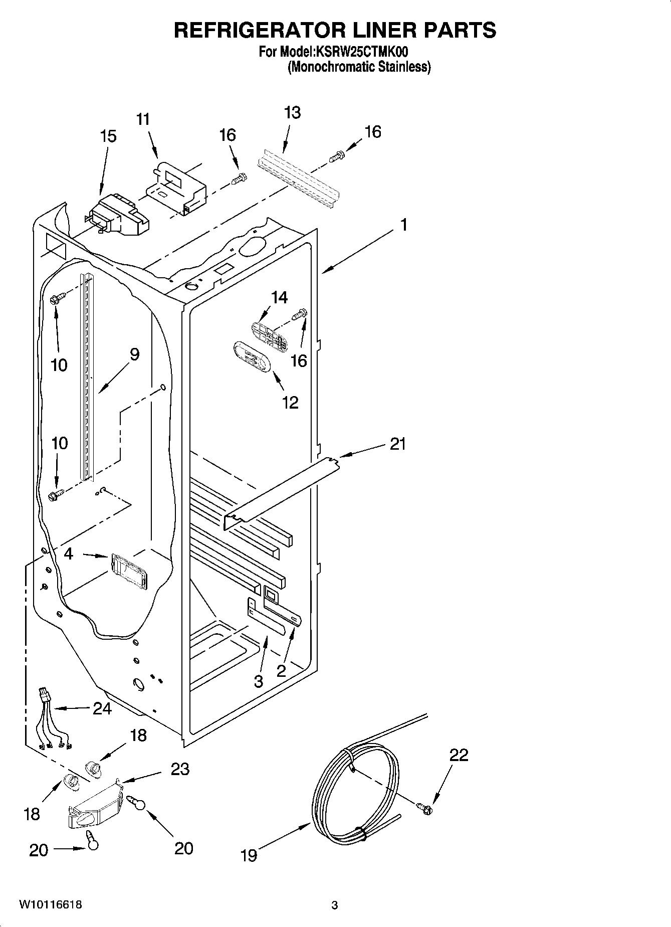 02 - REFRIGERATOR LINER PARTS