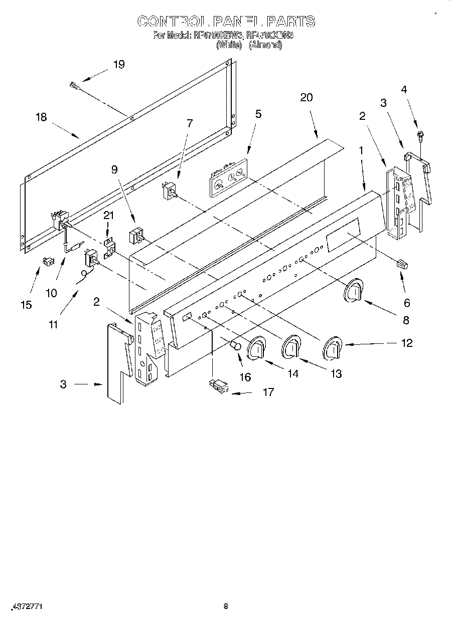 05 - CONTROL PANEL, LIT/OPTIONAL