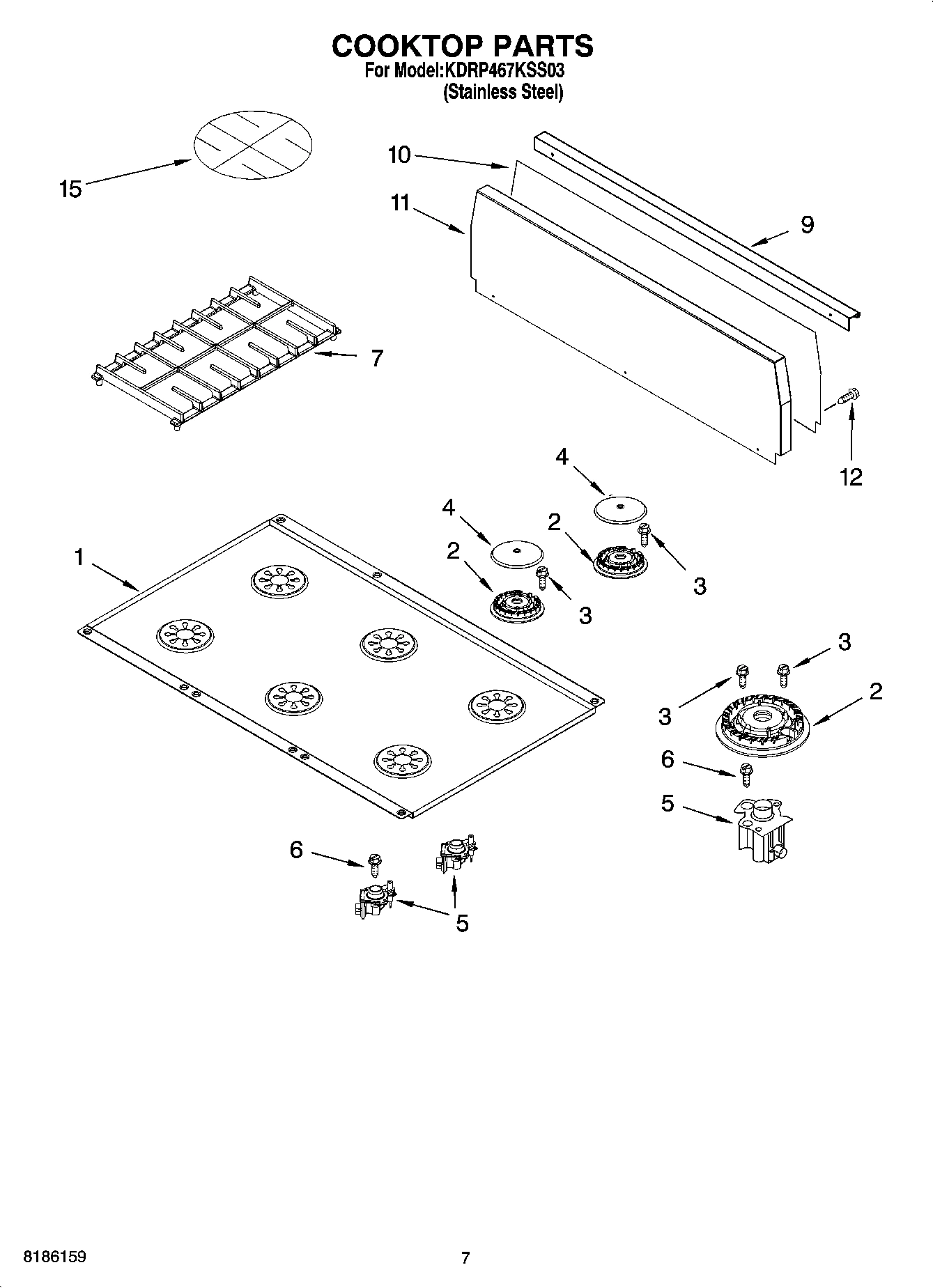 06 - COOKTOP PARTS
