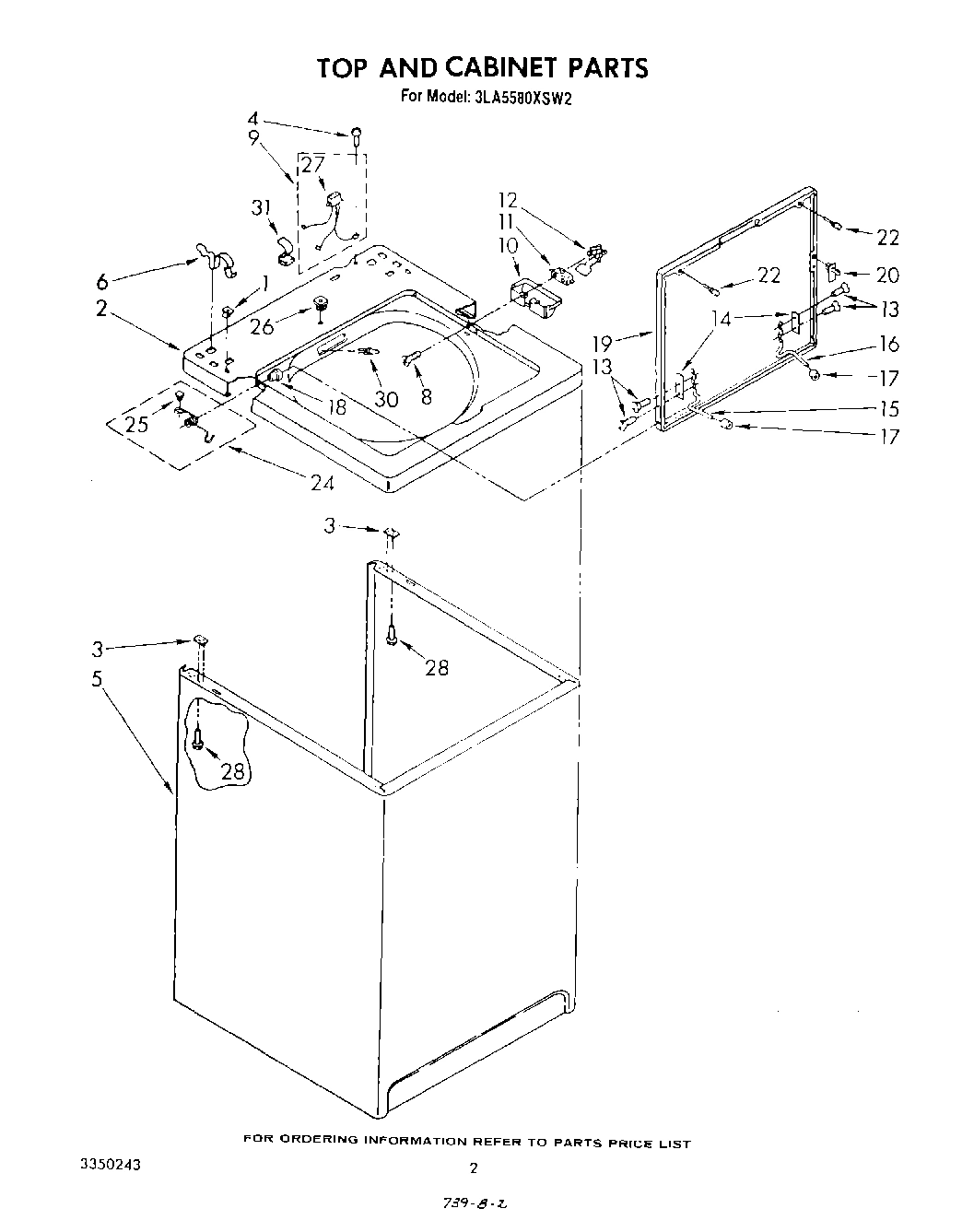 02 - TOP AND CABINET , LITERATURE AND OPTIONAL
