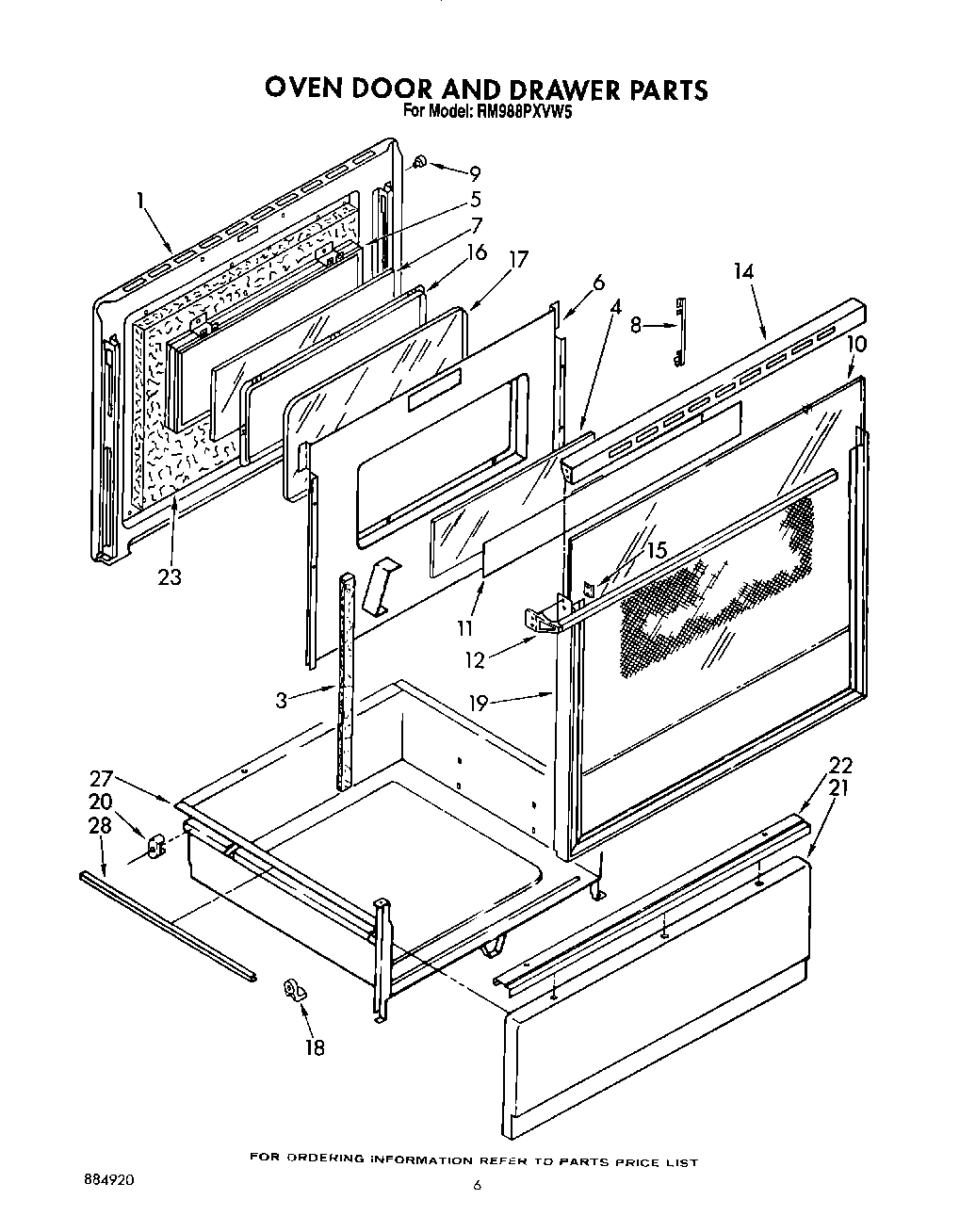 04 - OVEN DOOR AND DRAWER