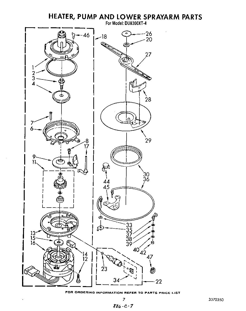 05 - HEATER, PUMP, AND LOWER SPRAY ARM