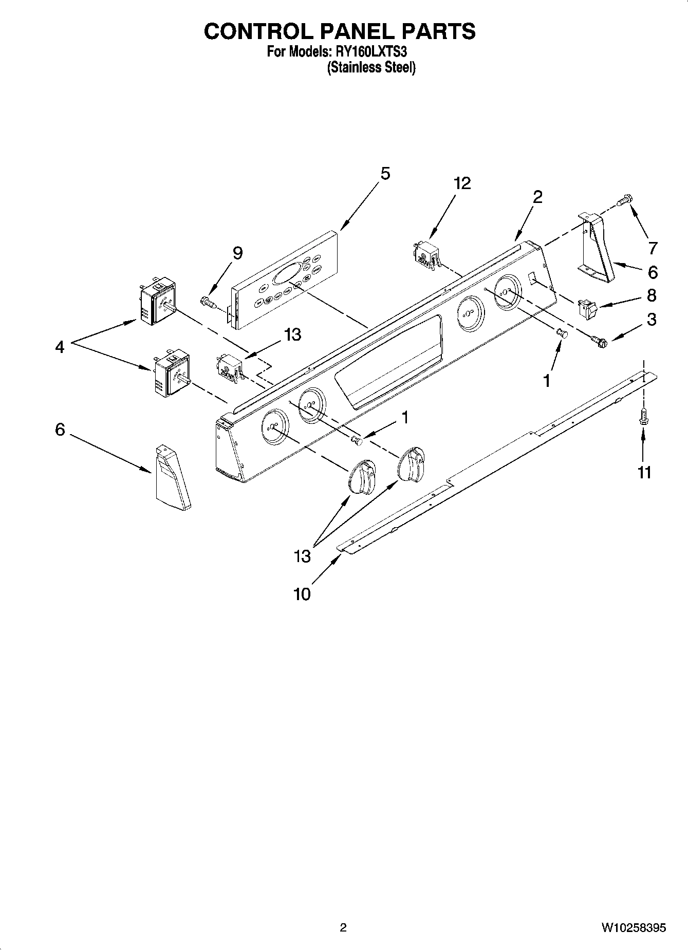 02 - CONTROL PANEL PARTS