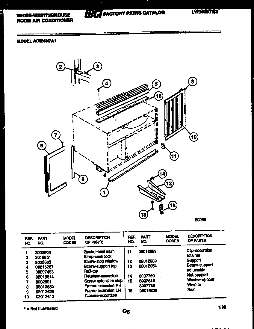 06 - CABINET AND INSTALLATION PARTS