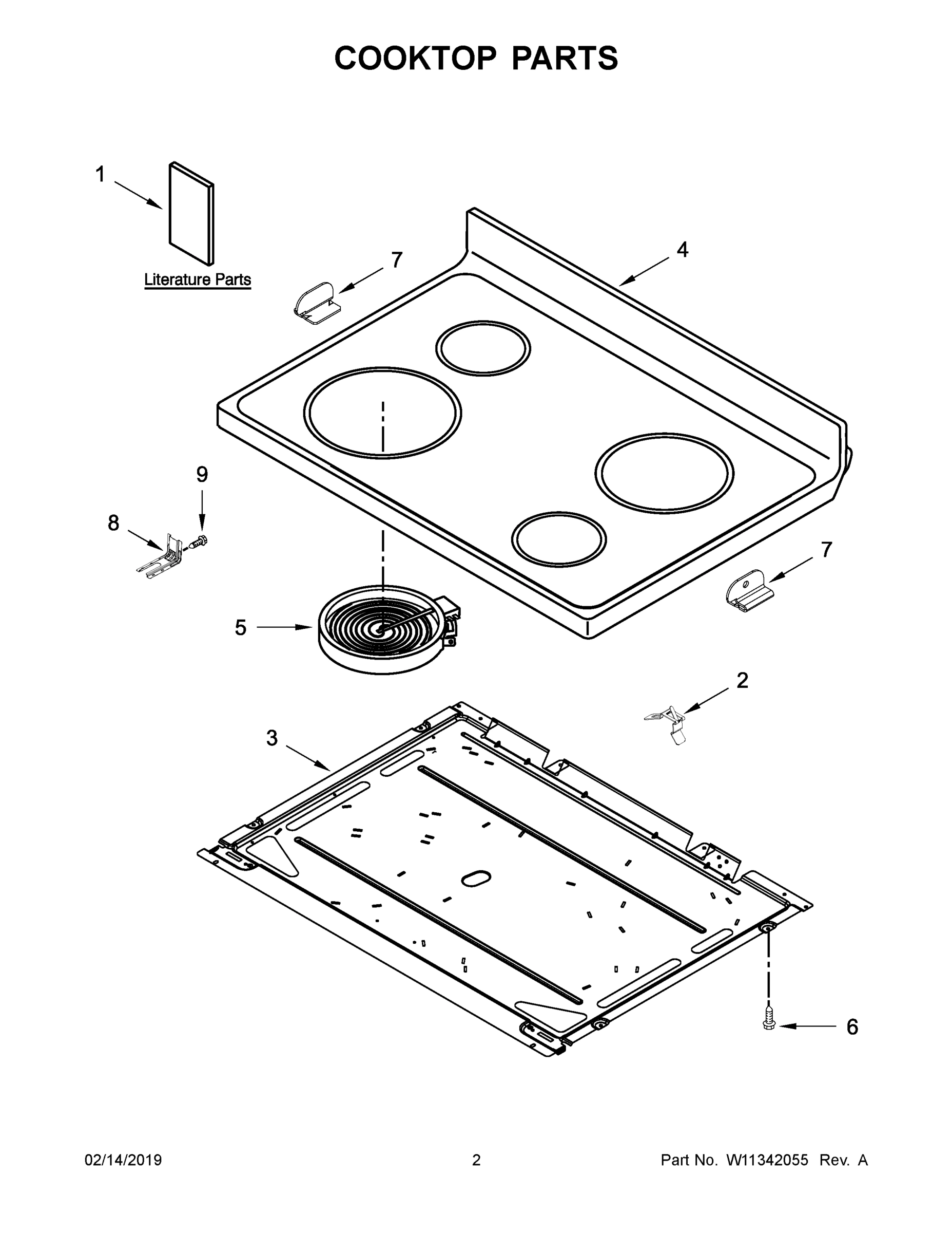 02 - COOKTOP PARTS