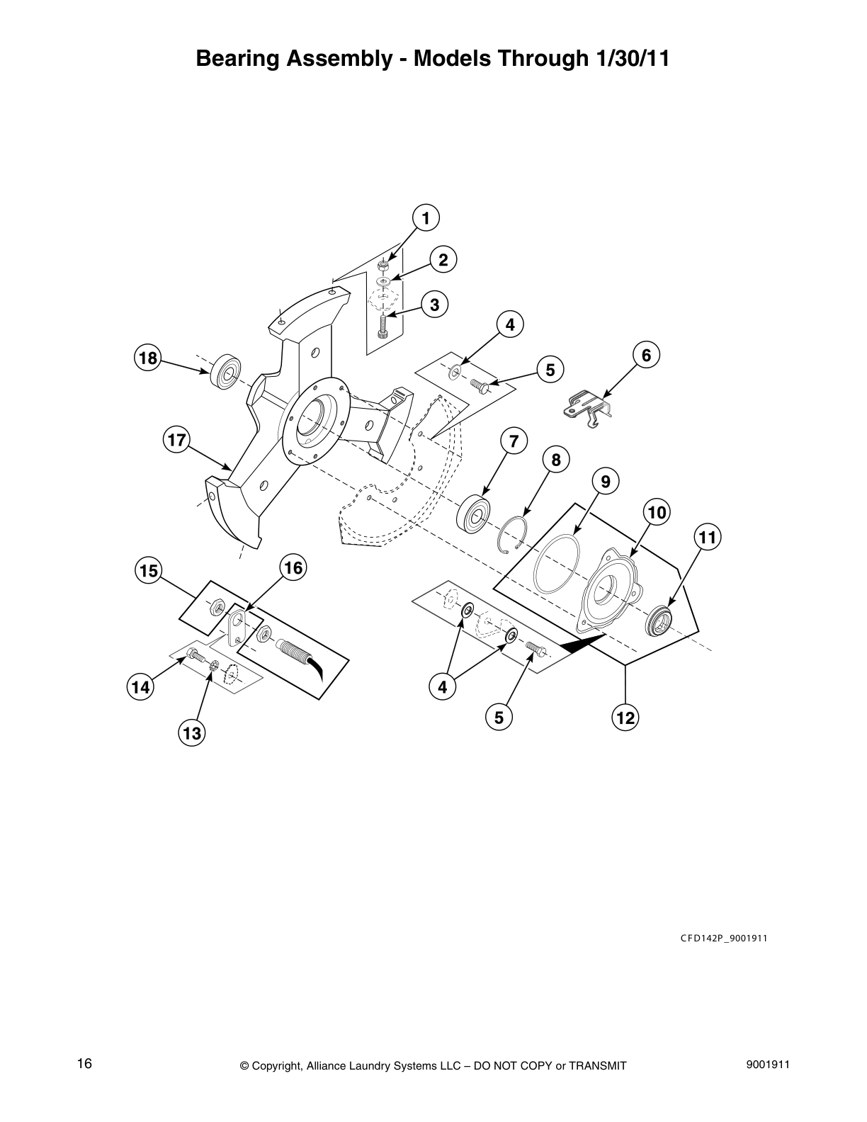Bearing Assembly - Models Through 1/30/11