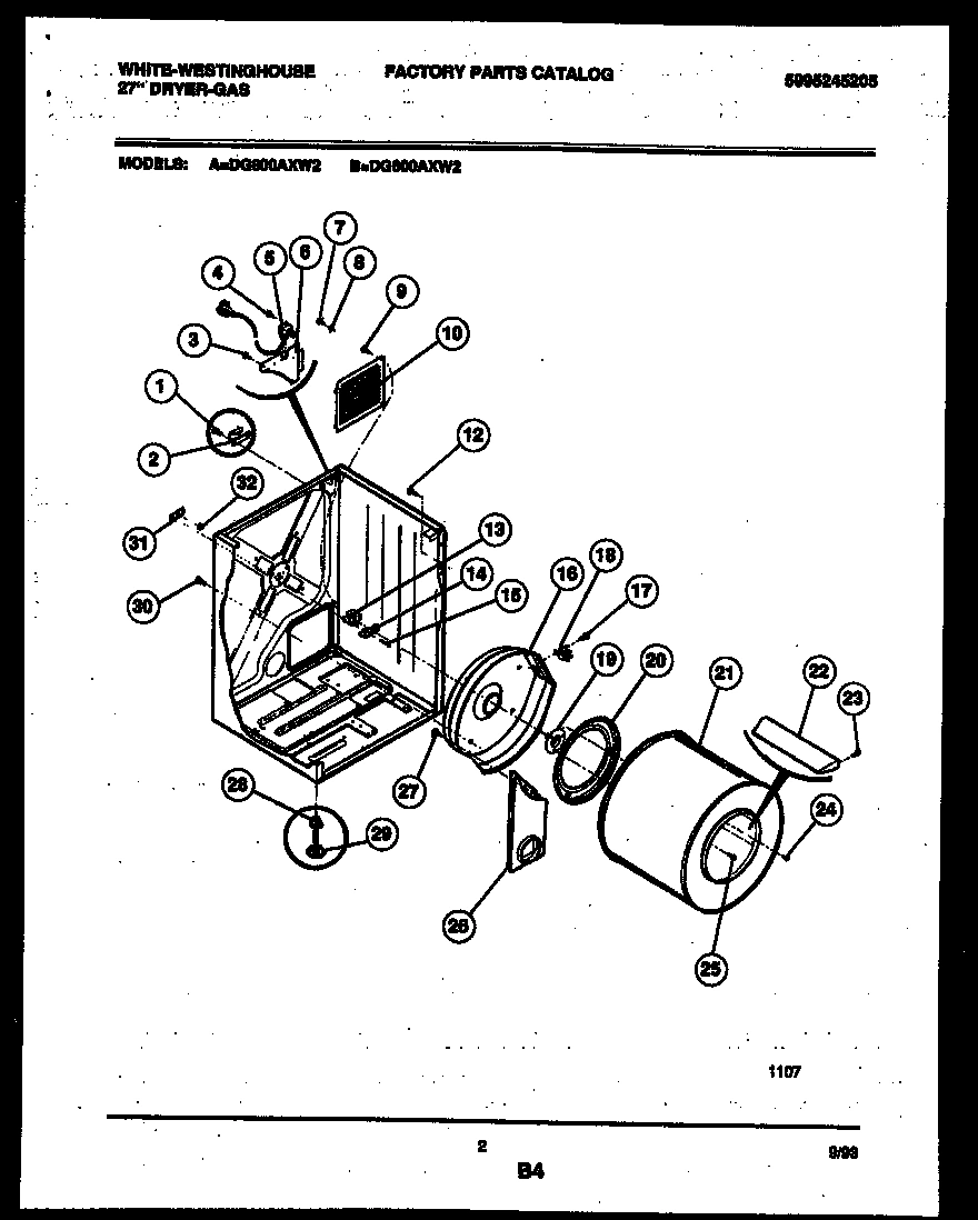 02 - CABINET AND COMPONENT PARTS