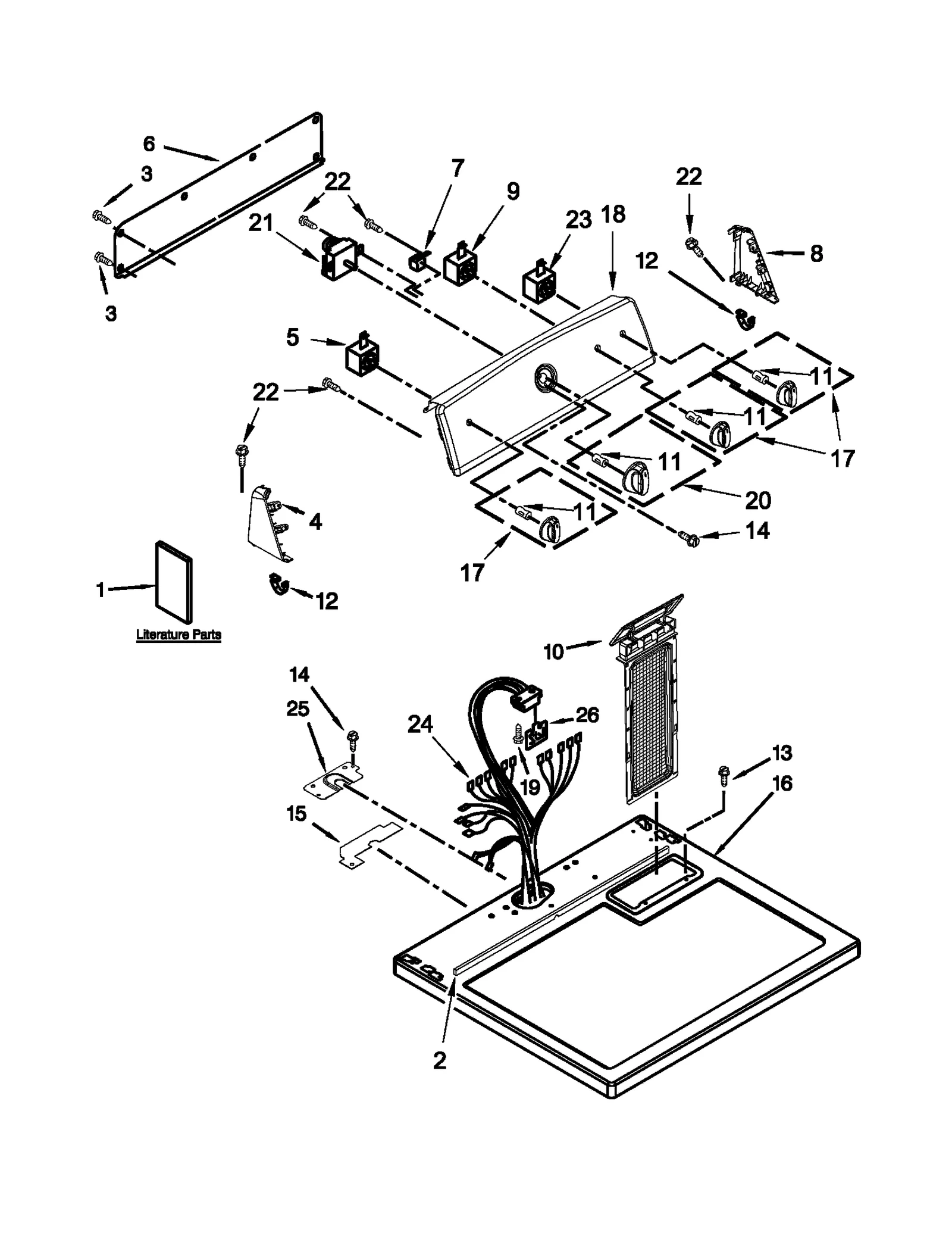 TOP AND CONSOLE PARTS