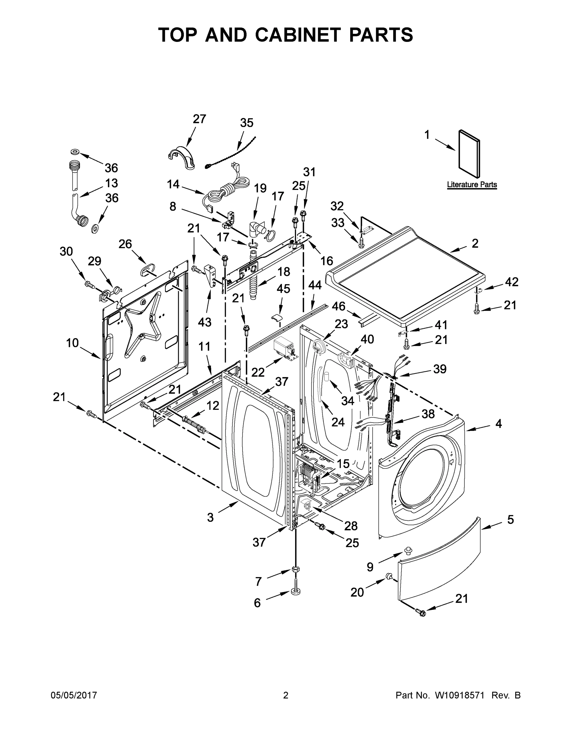 02 - TOP AND CABINET PARTS
