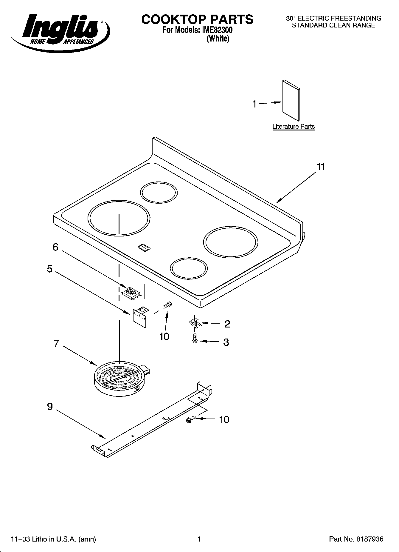 01 - COOKTOP PARTS