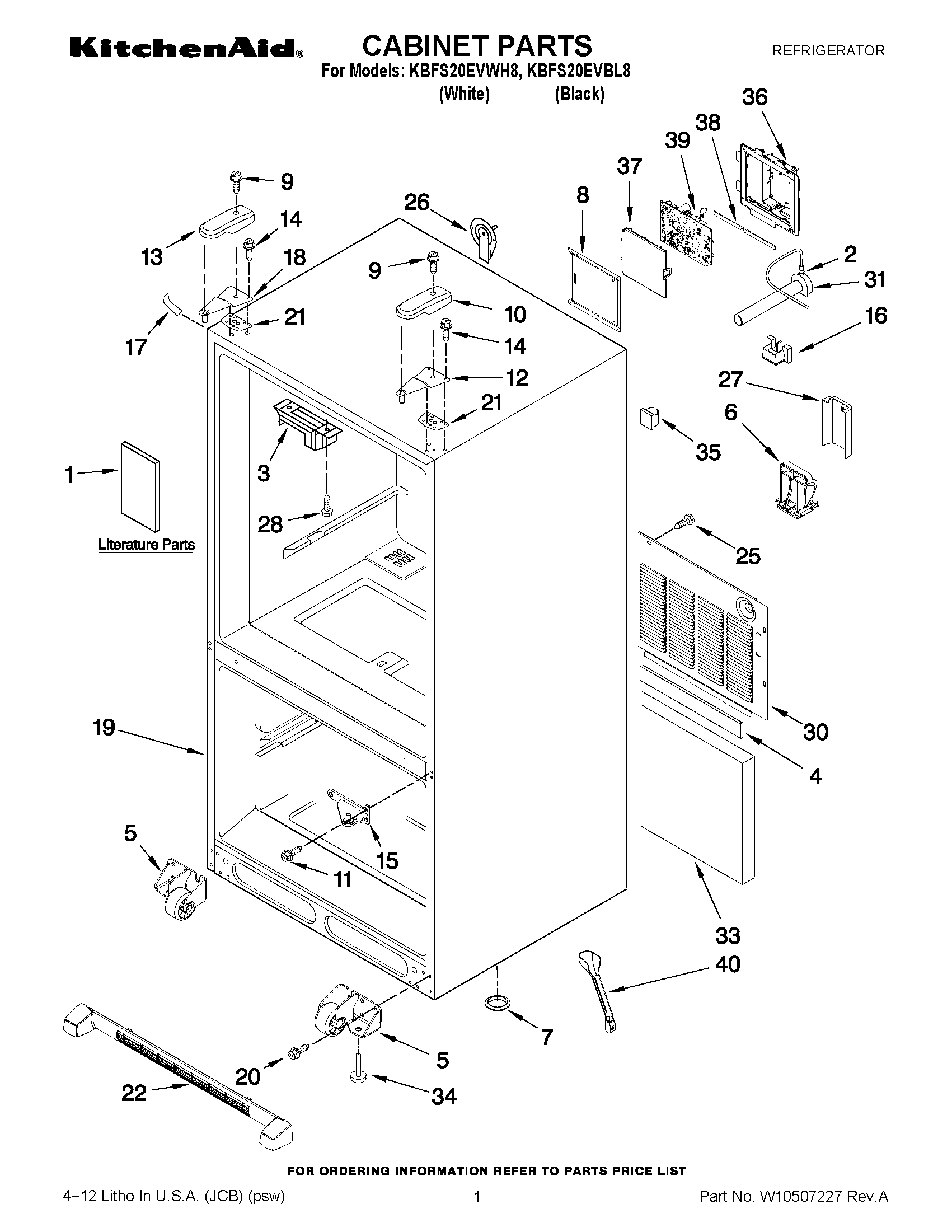 01 - CABINET PARTS