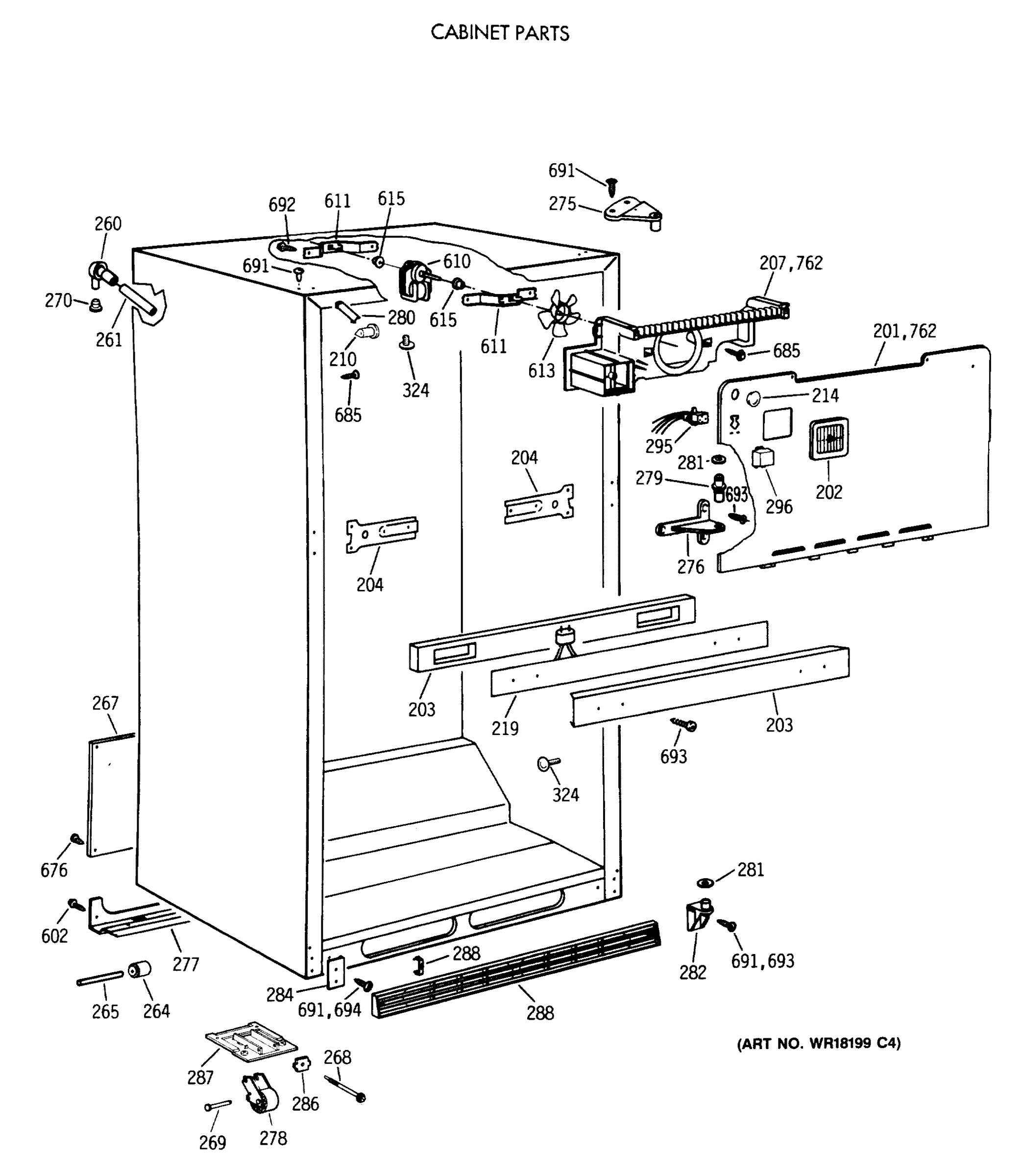 CABINET PARTS