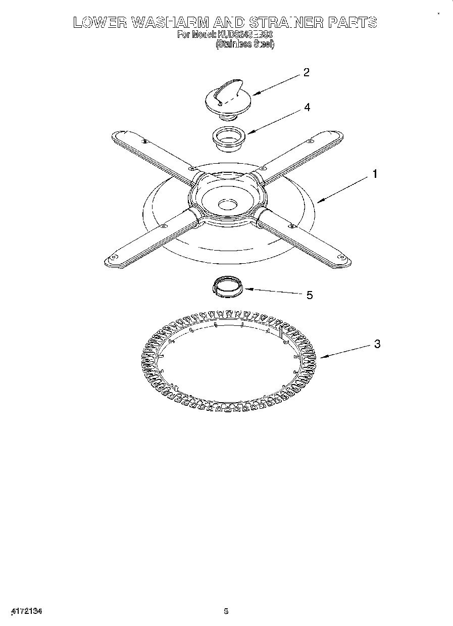 04 - LOWER WASHARM AND STRAINER