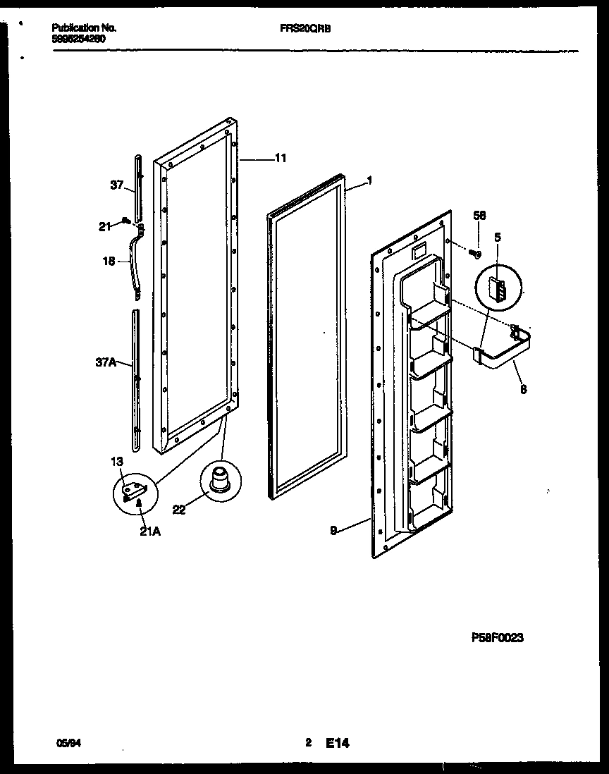 02 - FREEZER DOOR PARTS