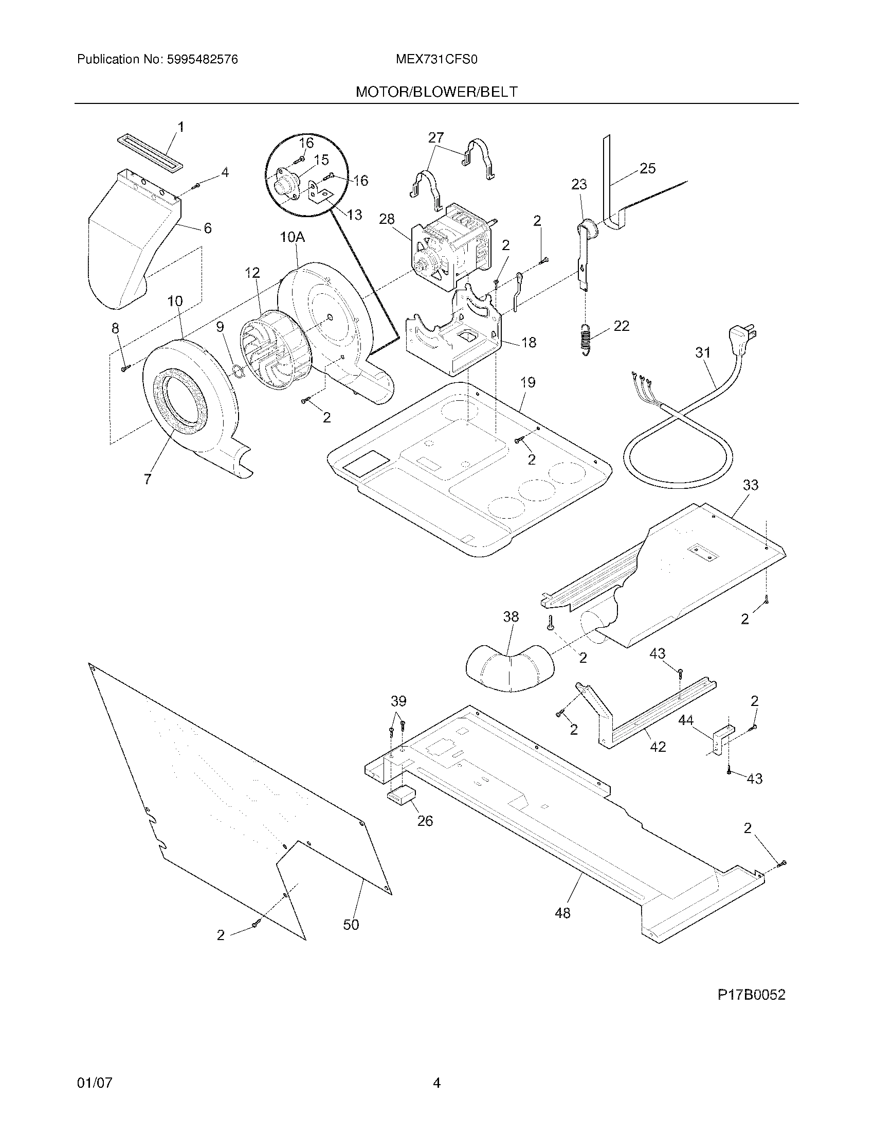 05 - MOTOR/BLOWER/BELT