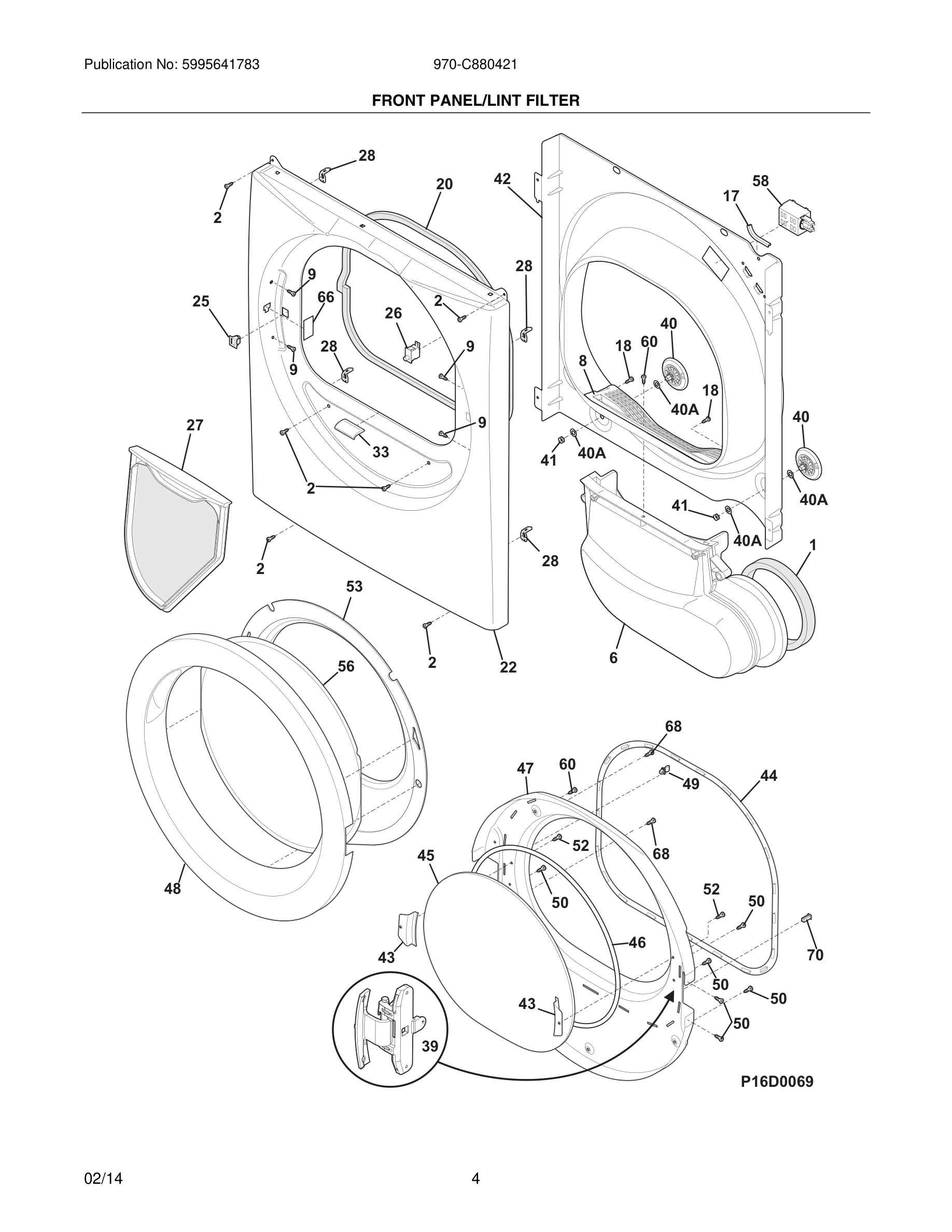 05 - FRONT PANEL/LINT FILTER