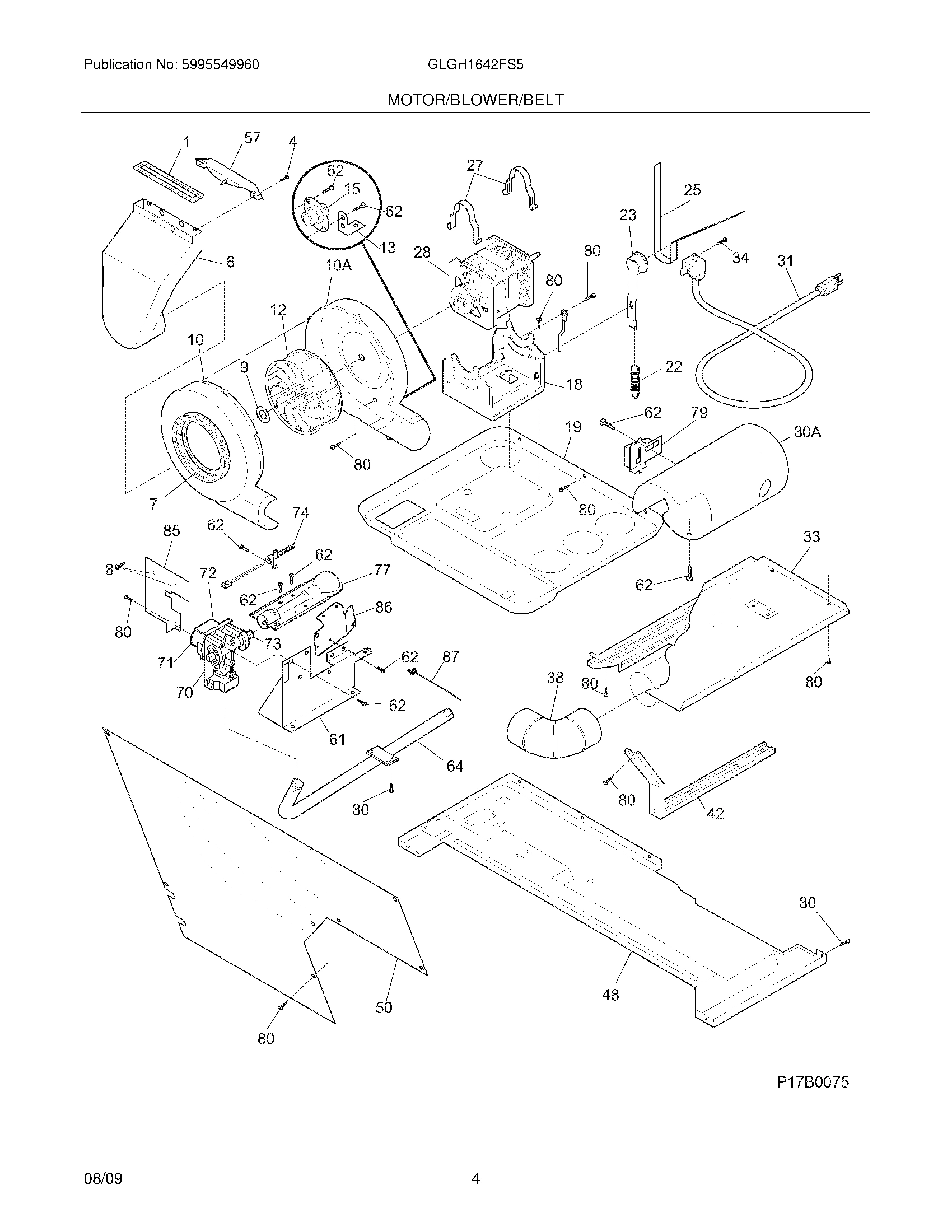 05 - MOTOR/BLOWER/BELT