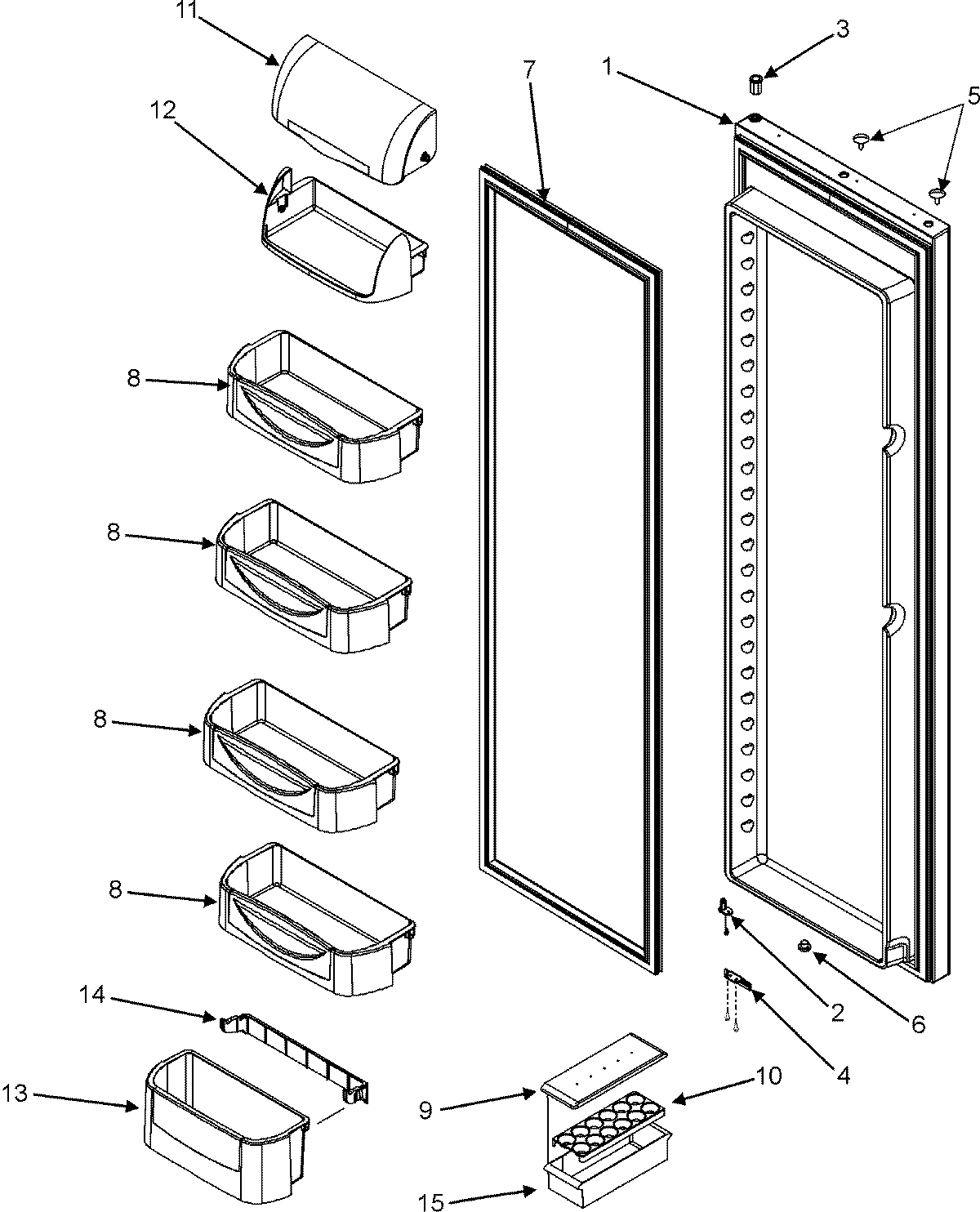 15 - REFRIGERATOR DOOR
