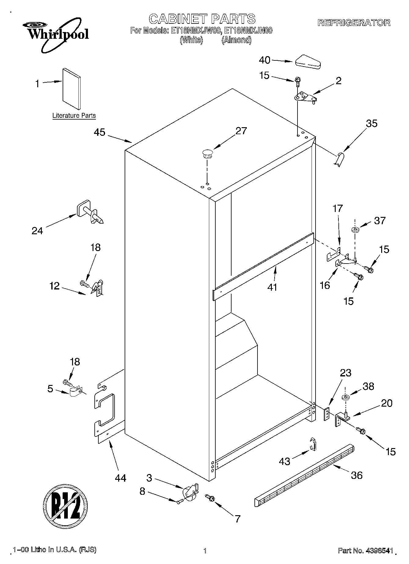 01 - CABINET, LITERATURE