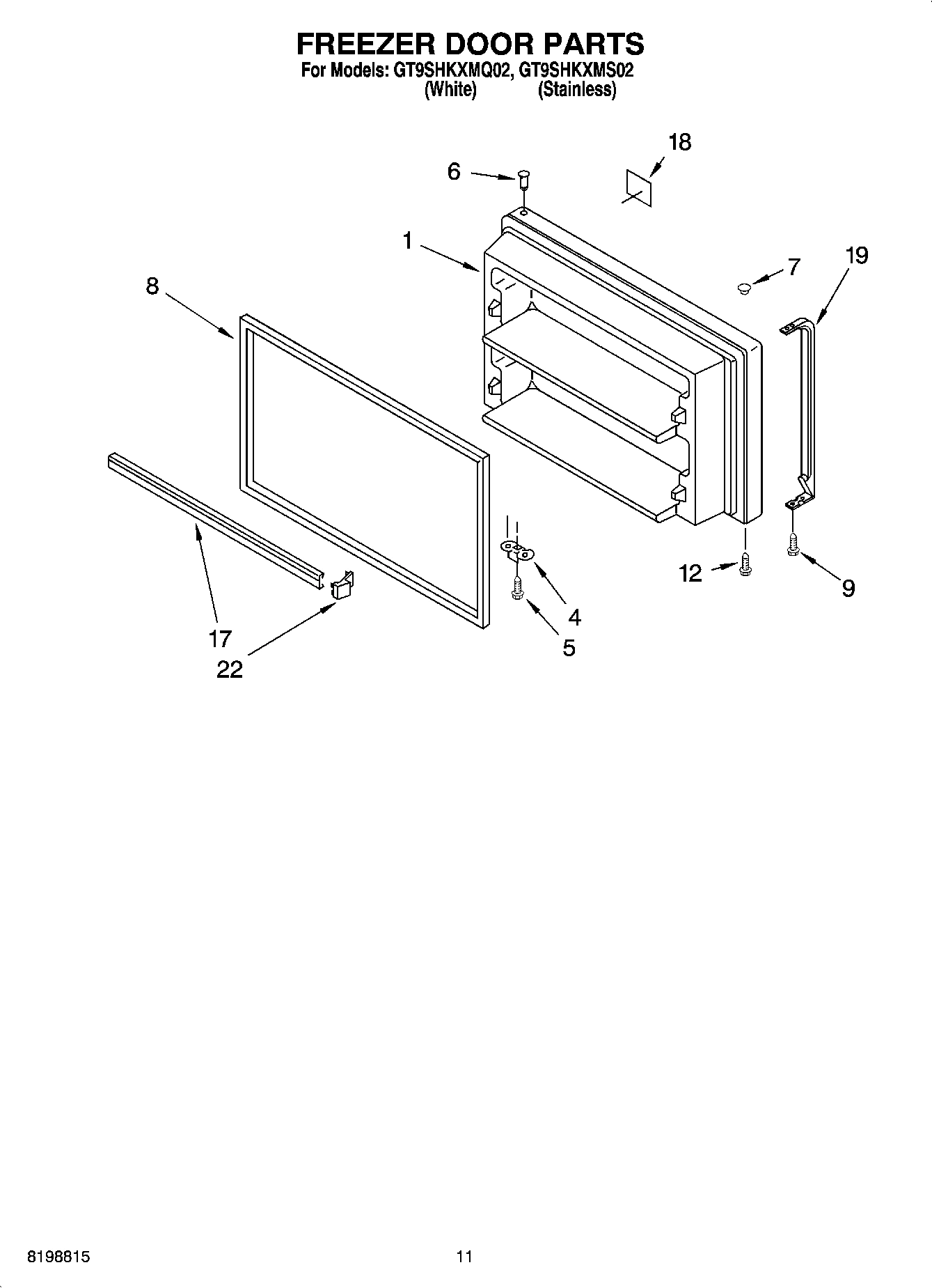 06 - FREEZER DOOR PARTS
