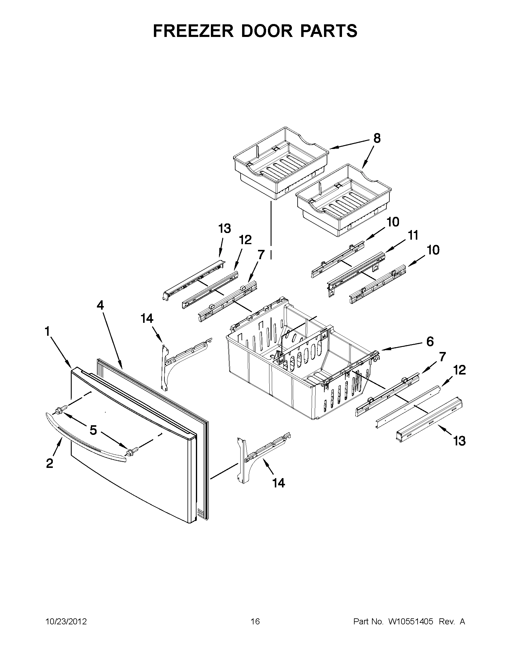08 - FREEZER DOOR PARTS