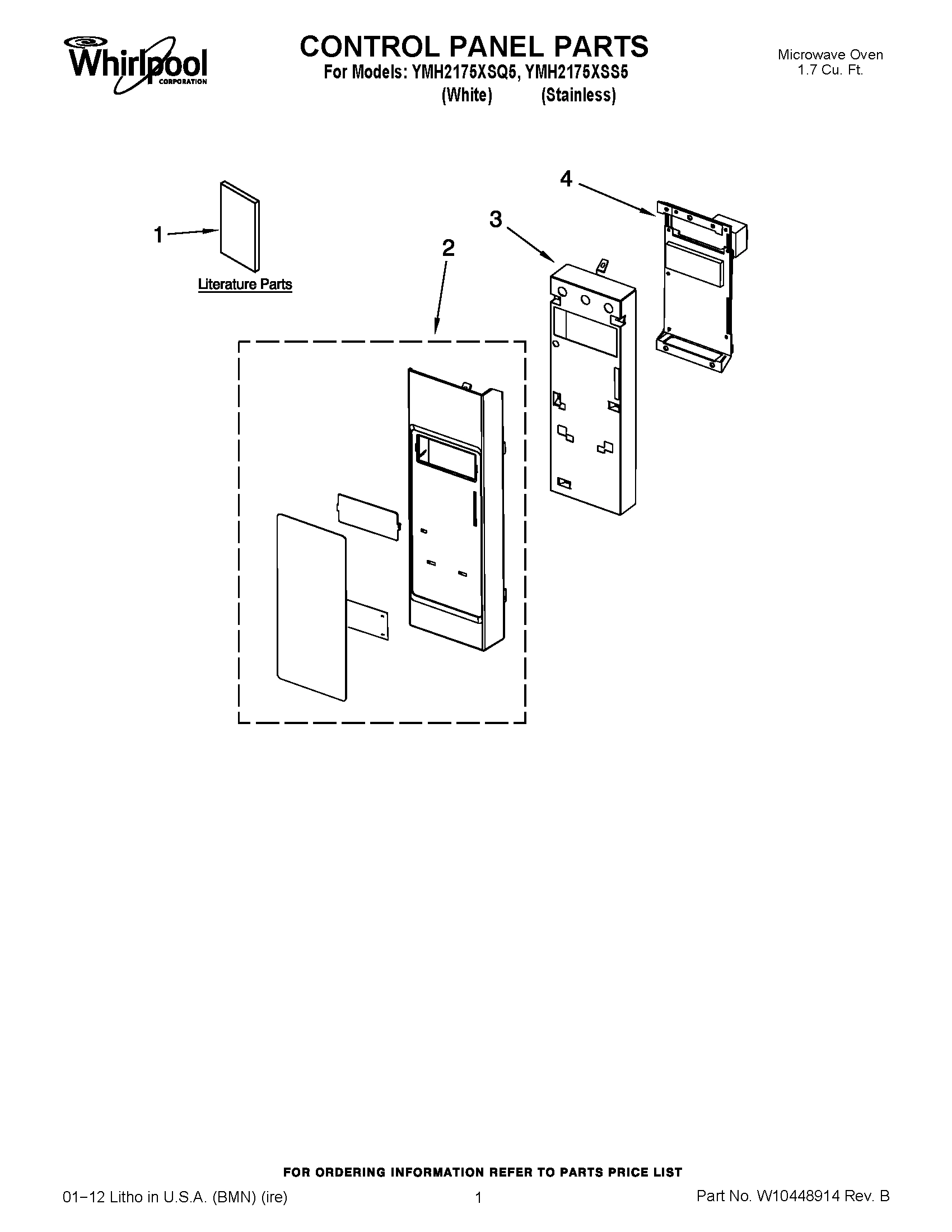 01 - CONTROL PANEL PARTS