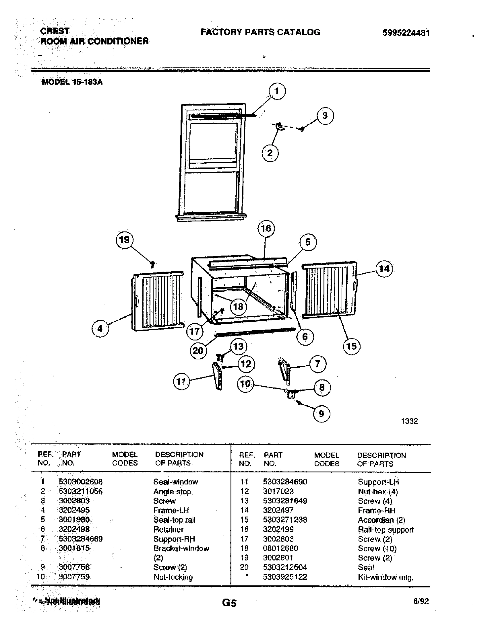 09 - WINDOW MOUNTING PARTS