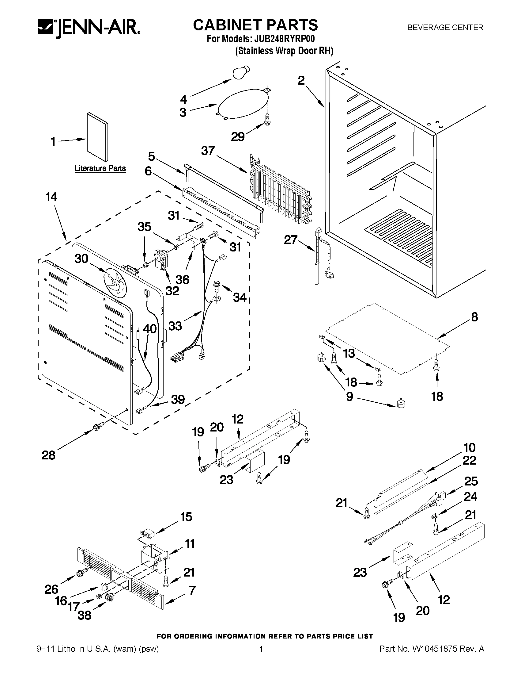 01 - CABINET PARTS