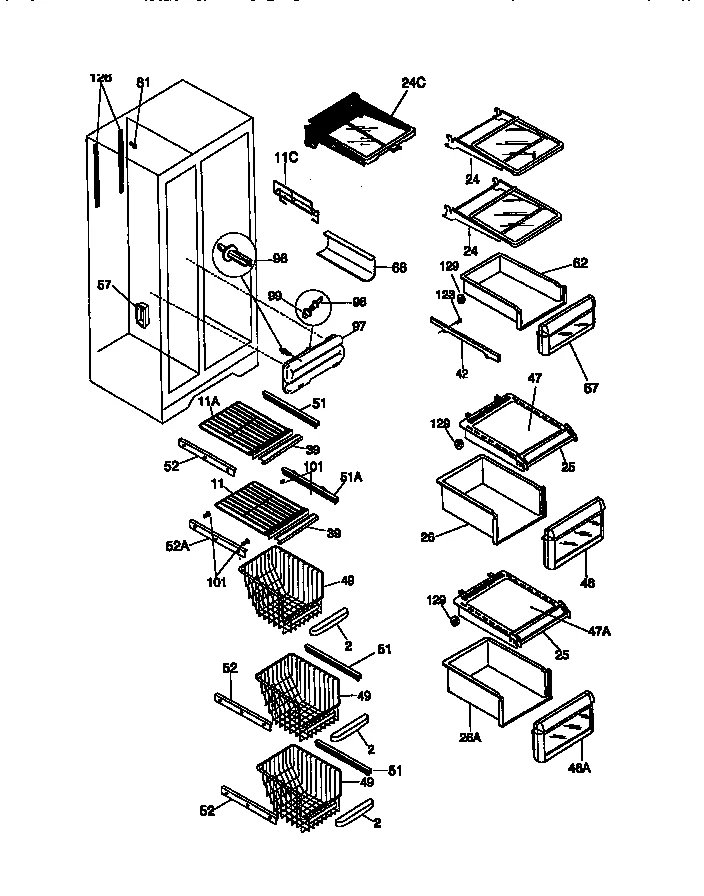 SHELVES AND ACCESSORIES