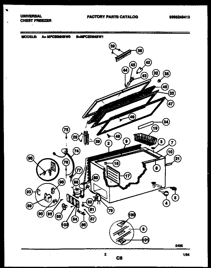 02 - CHEST FREEZER PARTS